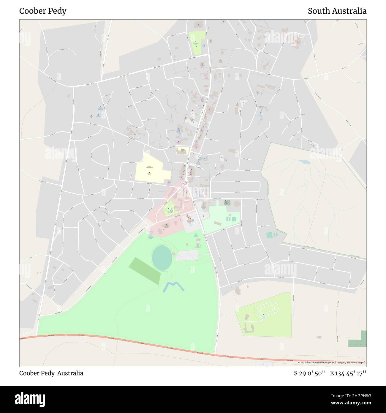 Coober pedy south australia australia maps Cut Out Stock Images