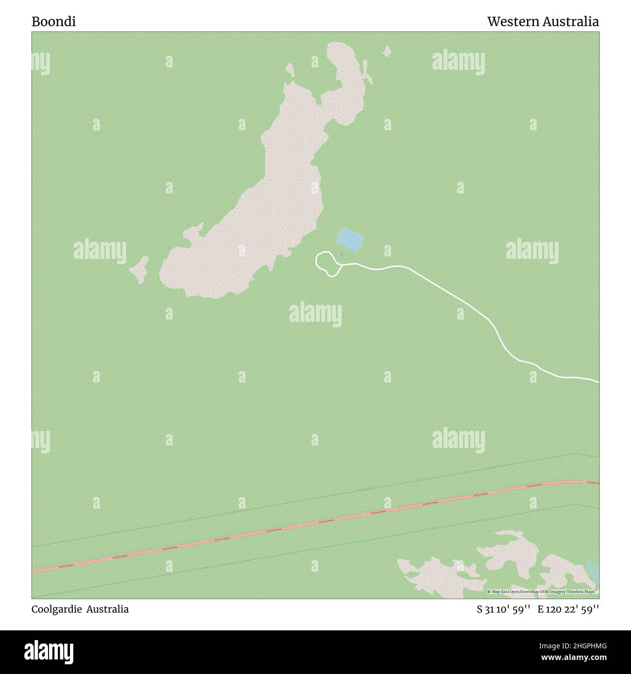 Coolgardie western australia australia maps Cut Out Stock Images