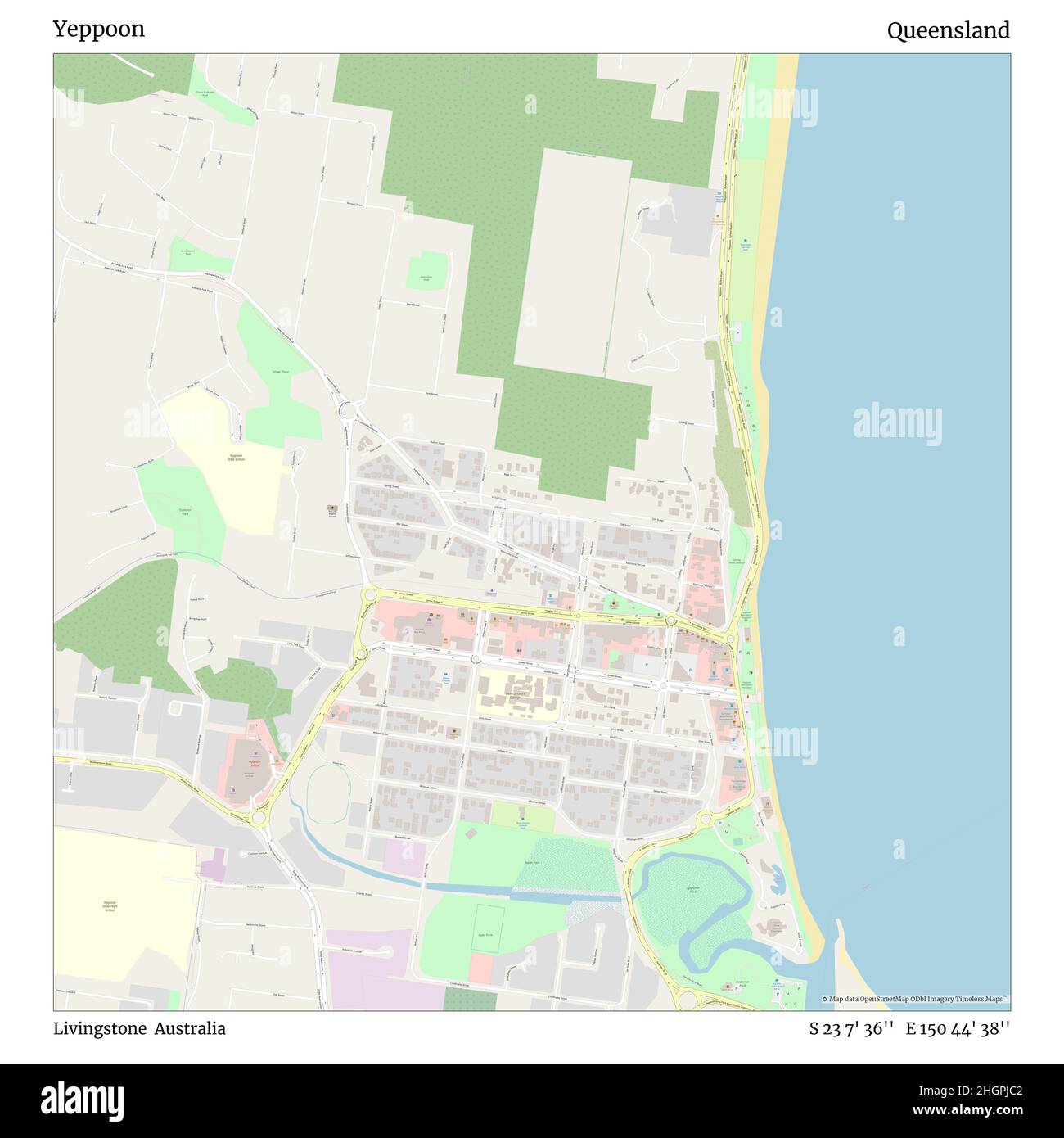 Map Of Yeppoon Queensland Yeppoon Queensland Australia Maps Cartography High Resolution Stock  Photography And Images - Alamy