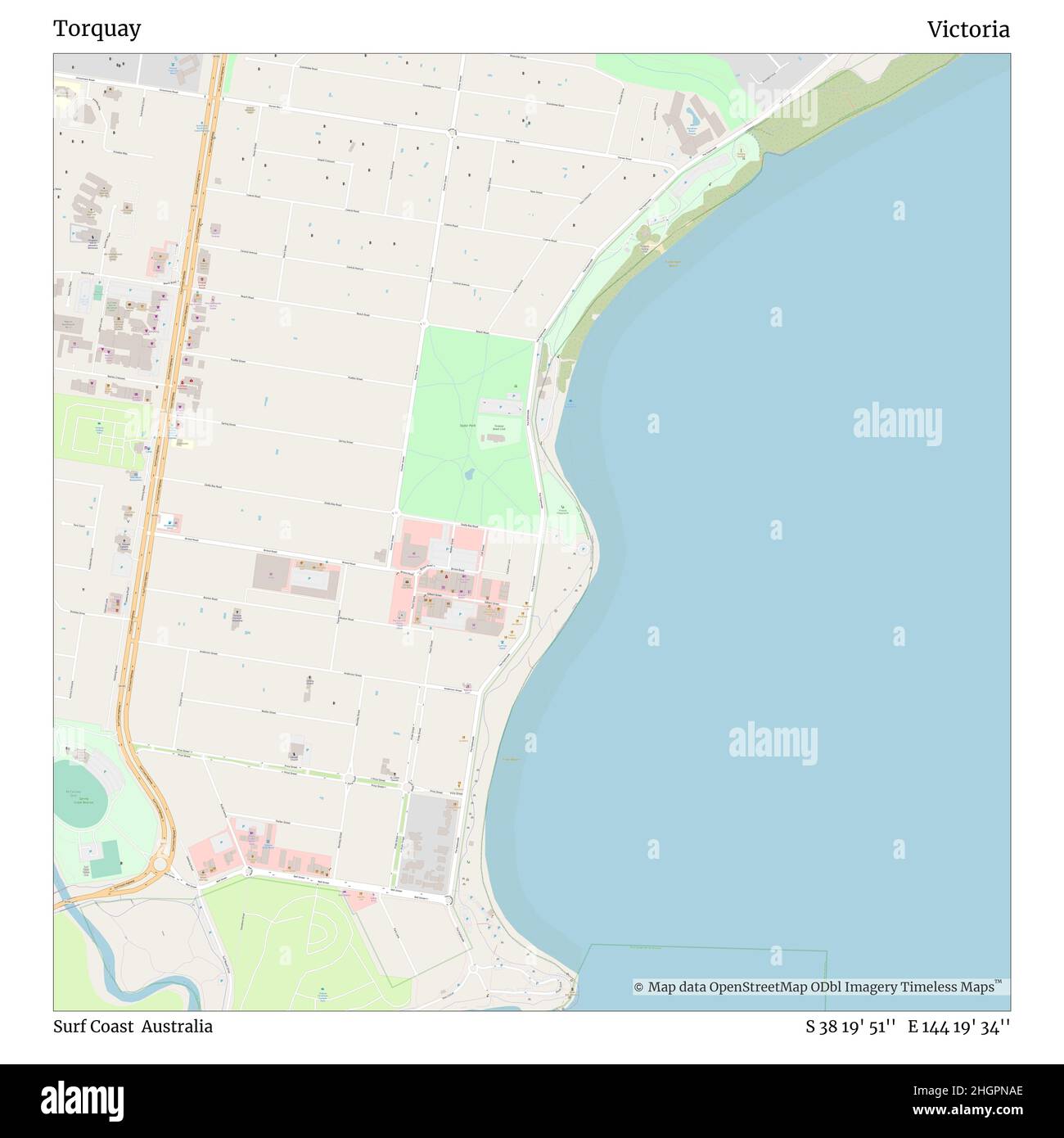 Torquay map hires stock photography and images Alamy