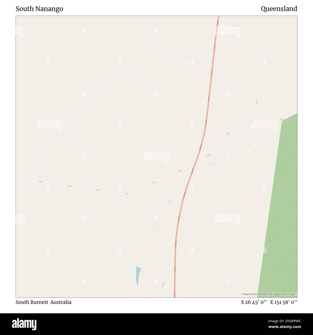 South Nanango, South Australia, Queensland, S 26 45' 0'', E 151 58' 0'', map, Timeless