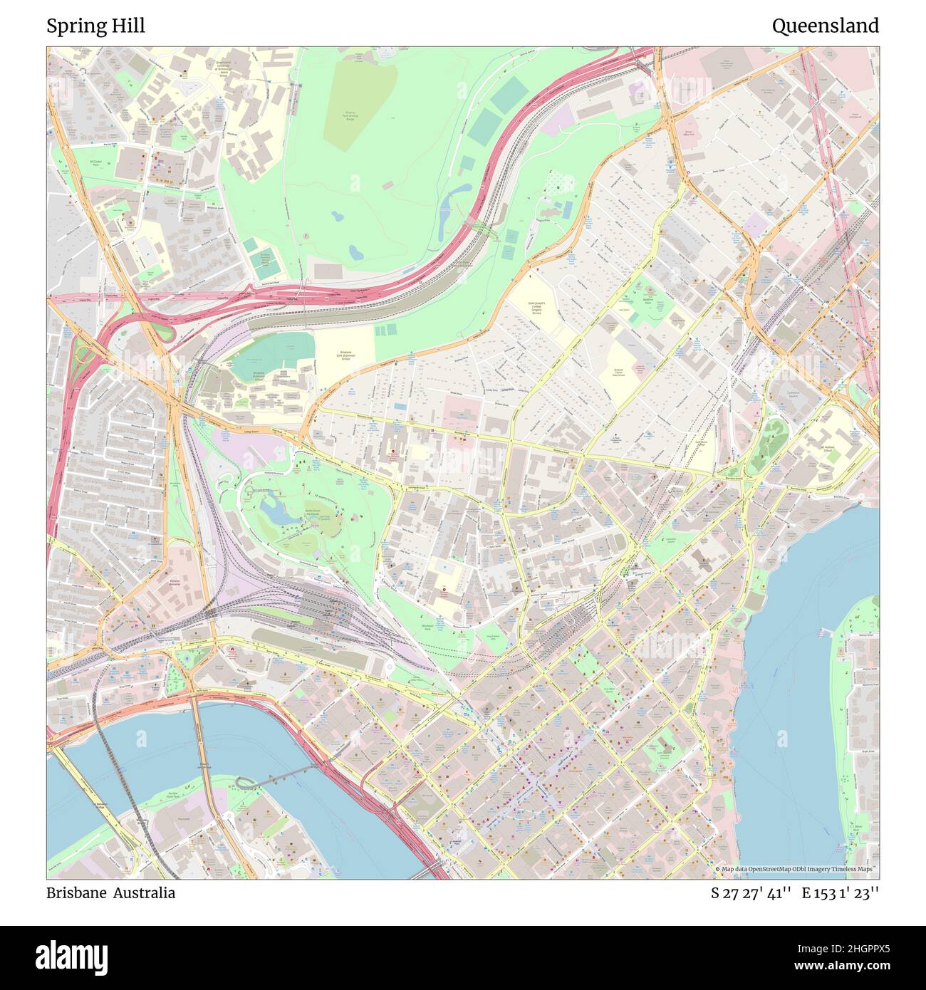 Spring Hill Brisbane Map Spring Hill Brisbane High Resolution Stock Photography And Images - Alamy