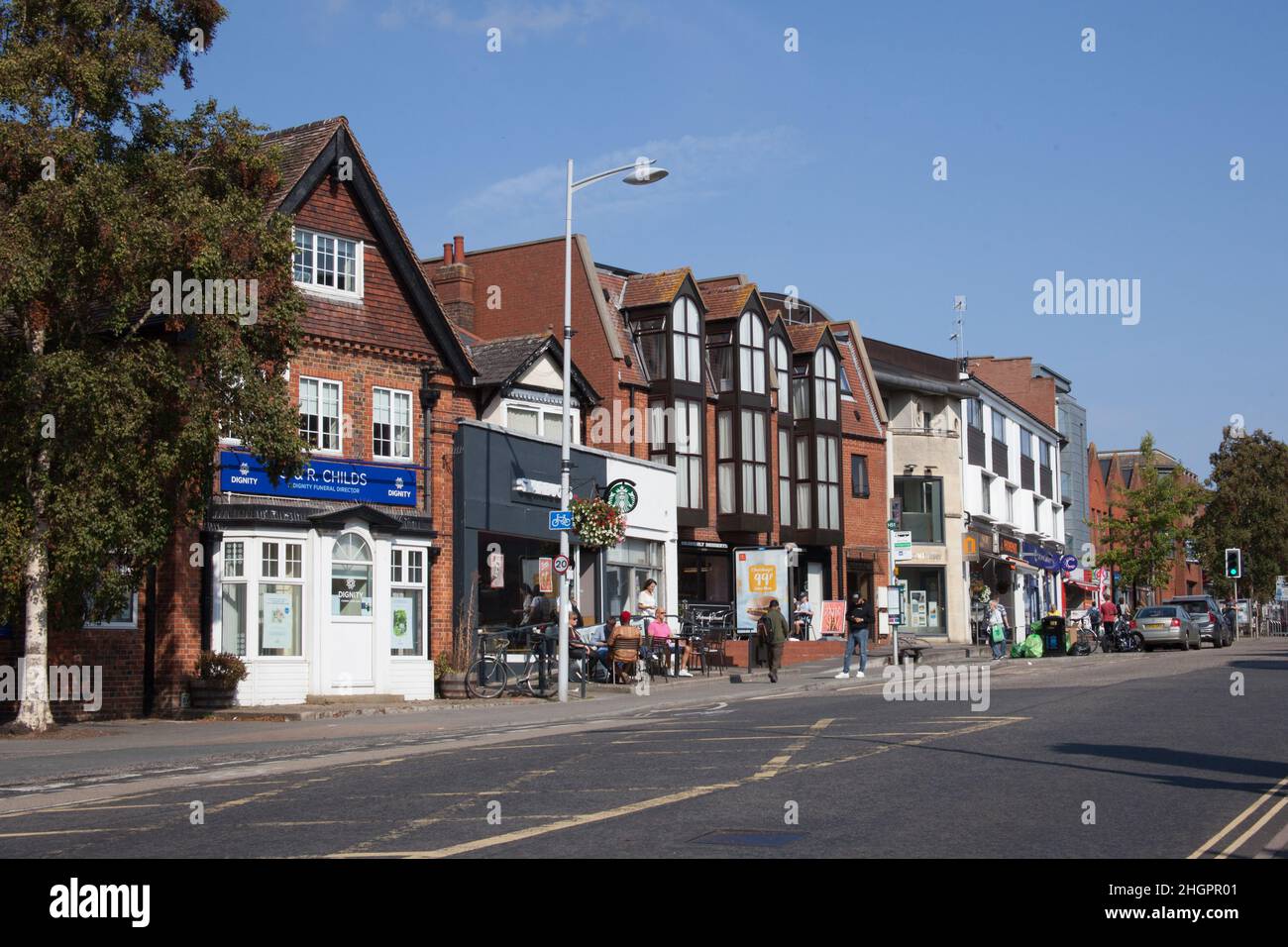 Views of the London Road in Headington, Oxford in the UK Stock Photo