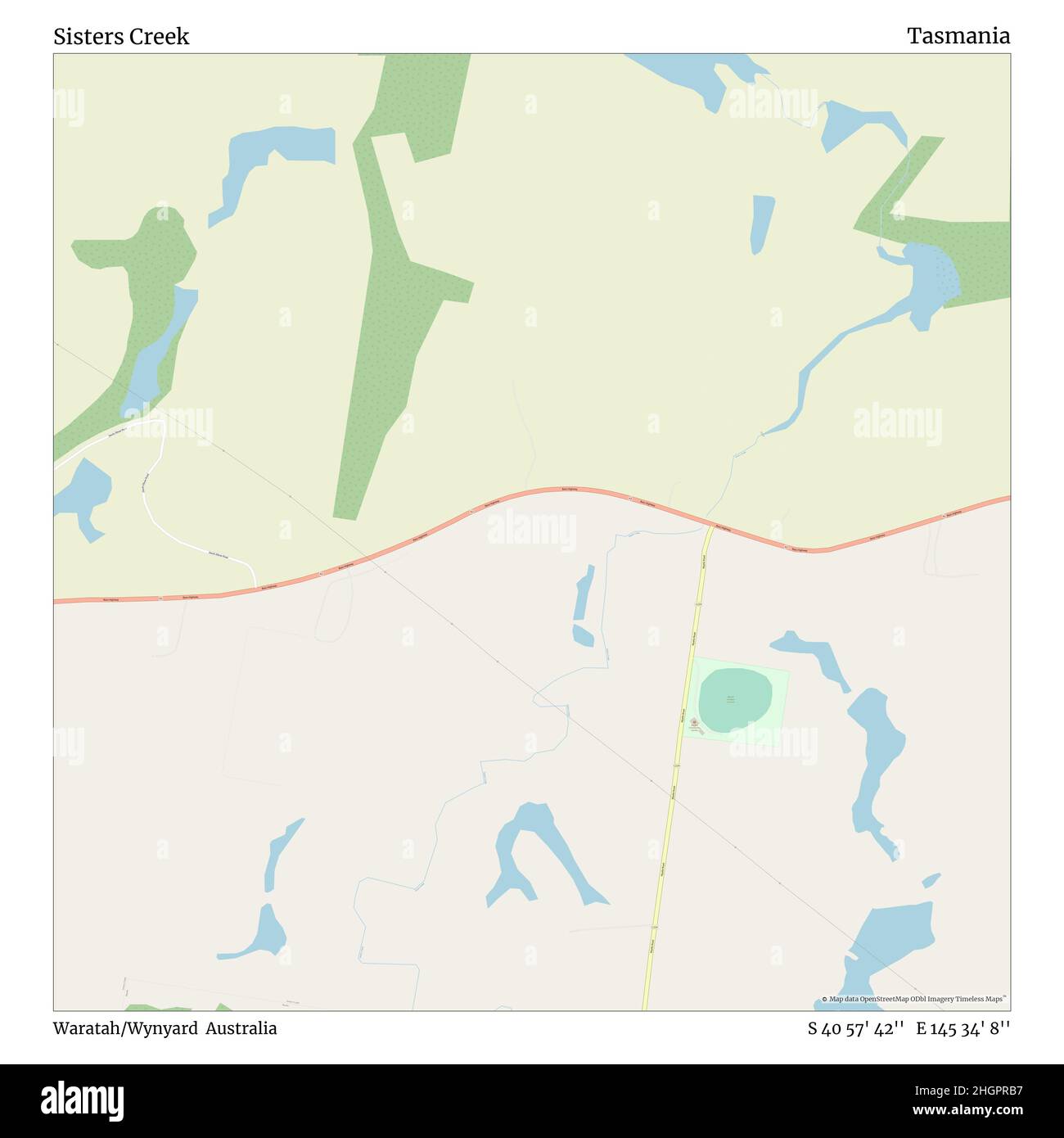 Sisters Creek, Waratah/Wynyard, Australia, Tasmania, S 40 57' 42'', E 145 34' 8'', map, Timeless