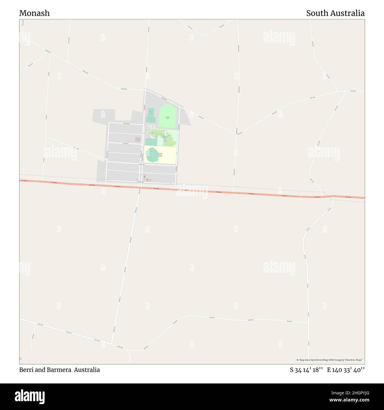 Berri South Australia Map Monash, Berri And Barmera, Australia, South Australia, S 34 14' 18'', E 140  33' 40'', Map, Timeless Map Published In 2021. Travelers, Explorers And  Adventurers Like Florence Nightingale, David Livingstone, Ernest Shackleton,