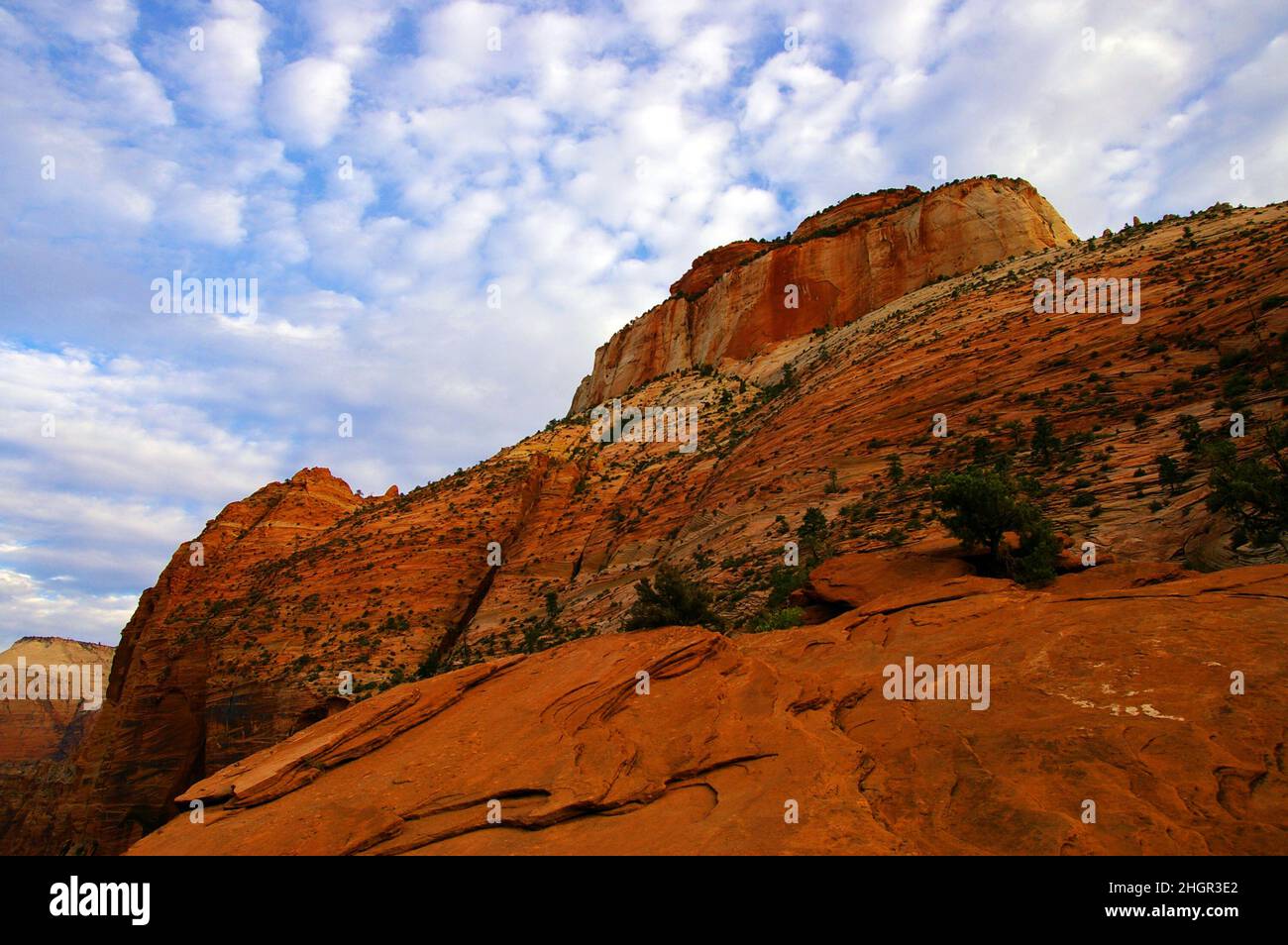 Red sandstone rock formations in the desert southwest Stock Photo