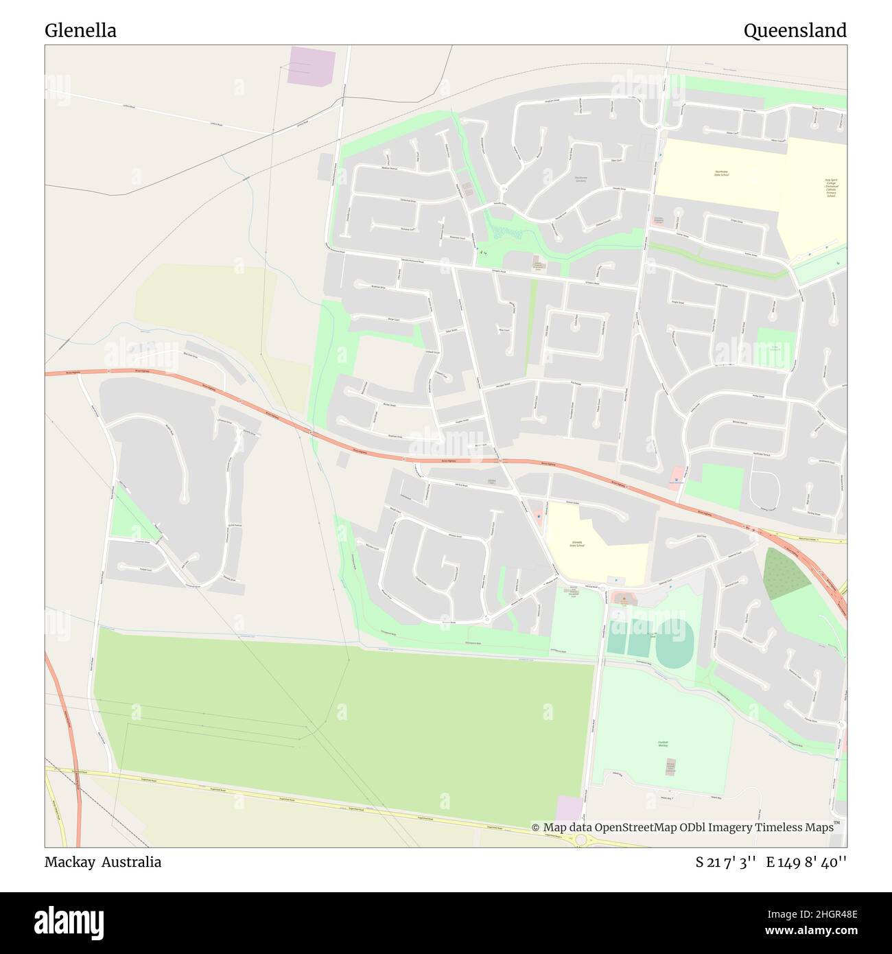 Map of glenella hires stock photography and images Alamy