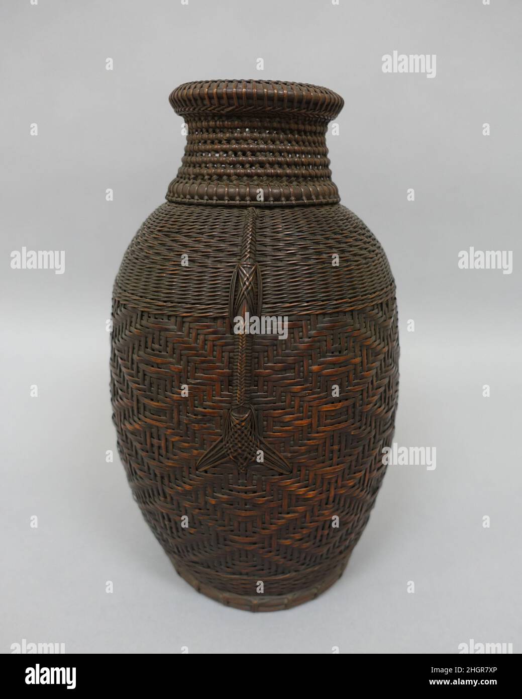 ChineseStyle Flower Basket (Karamono hanakago) mid19th century Japan. ChineseStyle Flower