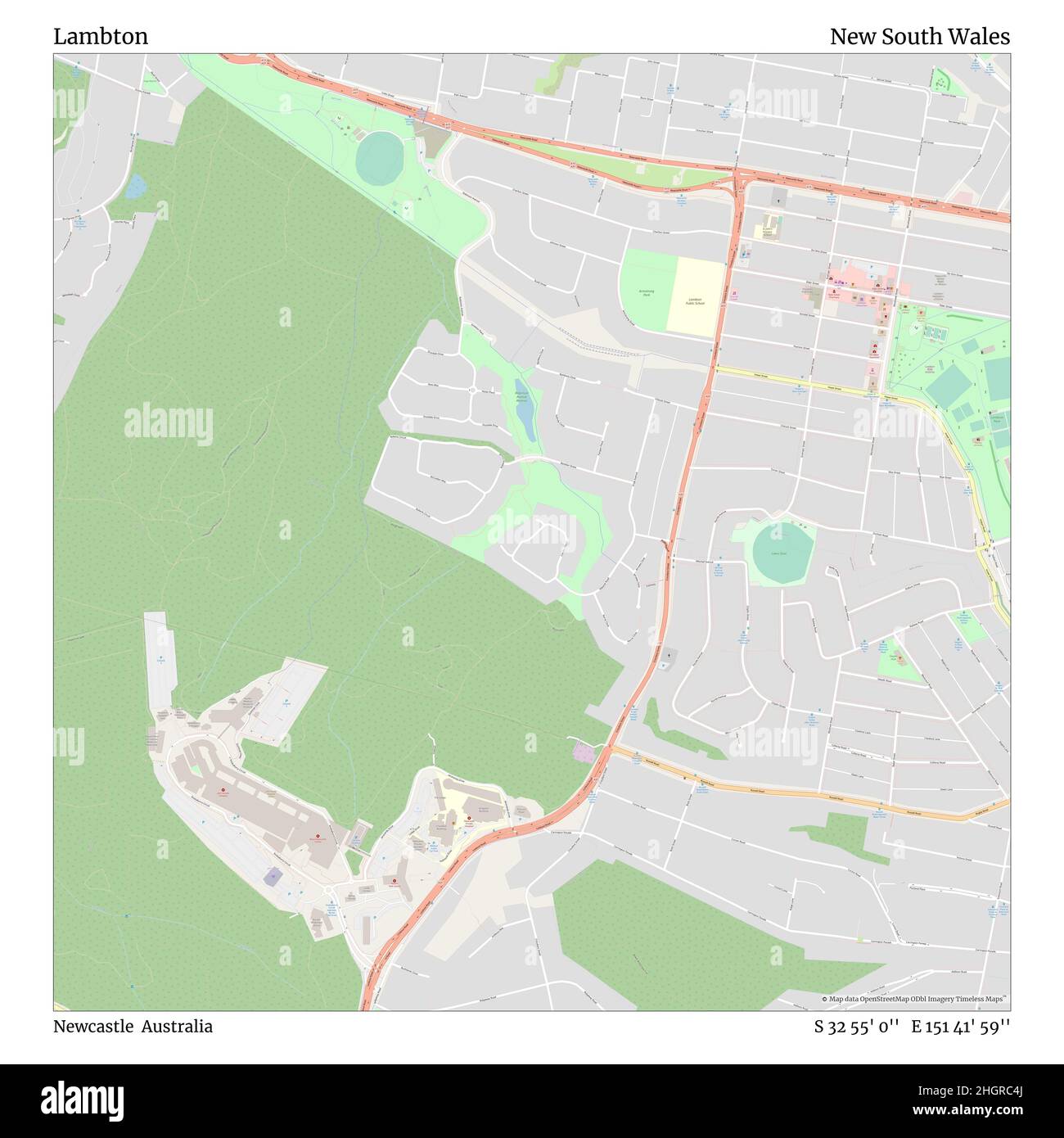 Lambton, Newcastle, Australia, New South Wales, S 32 55' 0'', E 151 41