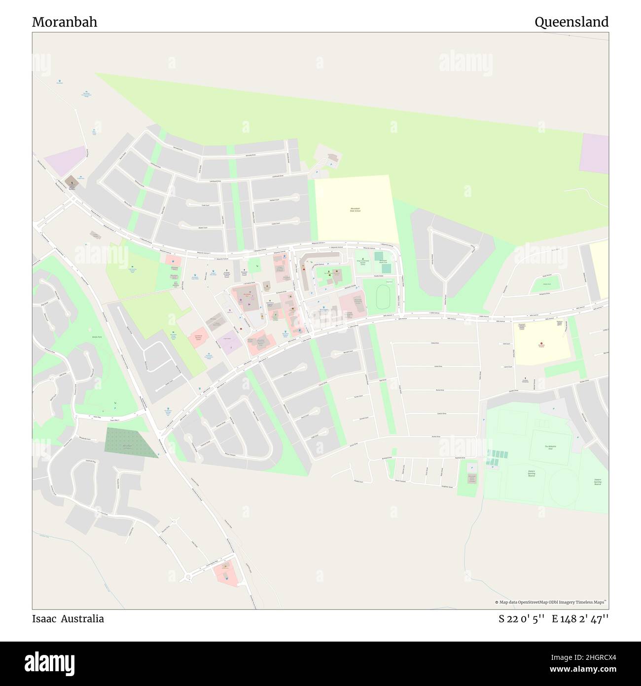 Moranbah queensland australia maps cartography Cut Out Stock Images