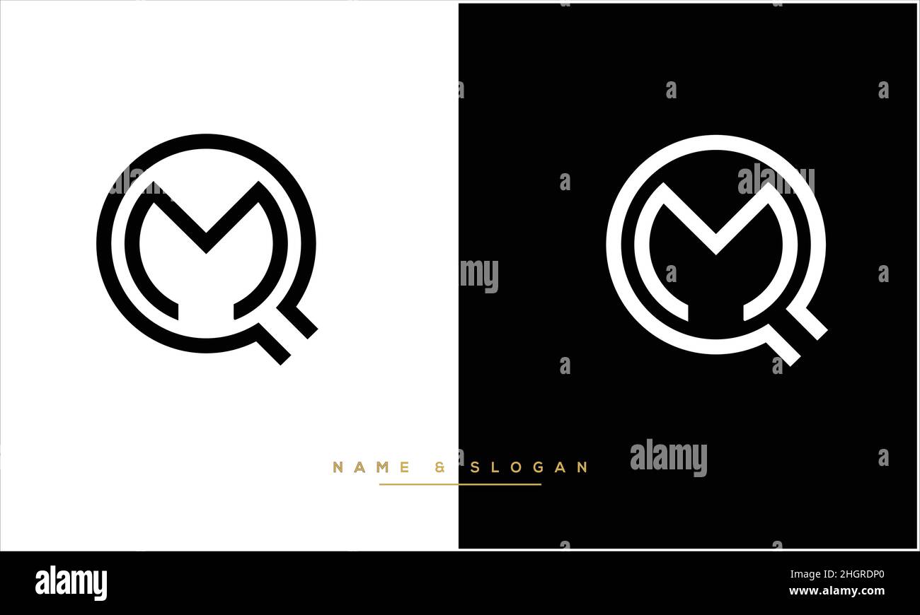 MQ, QM Abstract Letters Logo monogram Stock Vector Image & Art Alamy