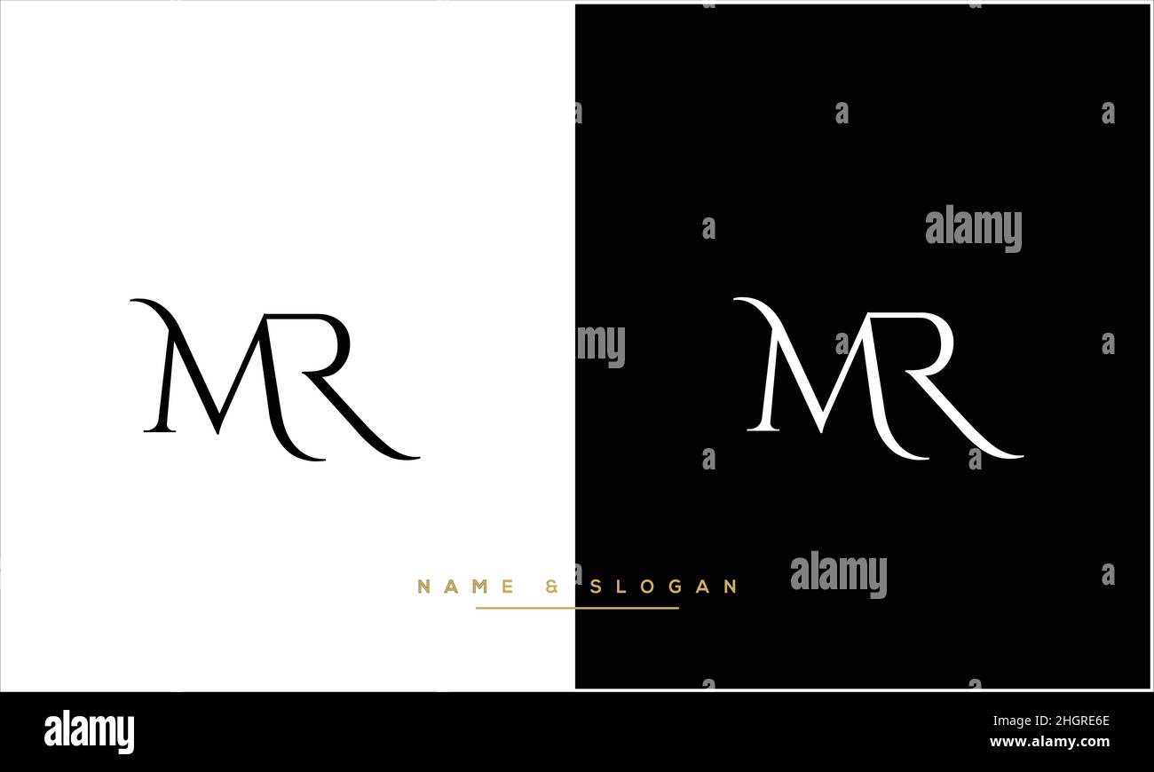 MR. RM Abstract Letters Logo monogram Stock Vector Image & Art - Alamy