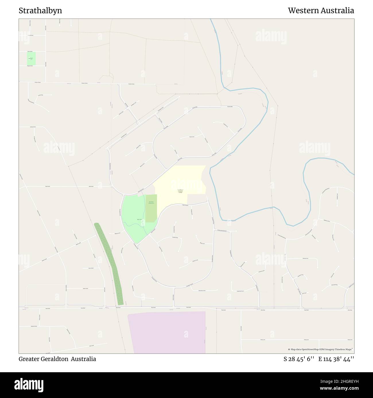 Map of geraldton hires stock photography and images Alamy