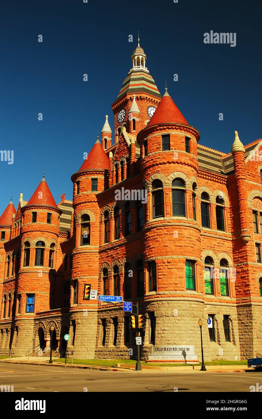 Historic Old Red Courthouse, Dallas, Texas Stock Photo