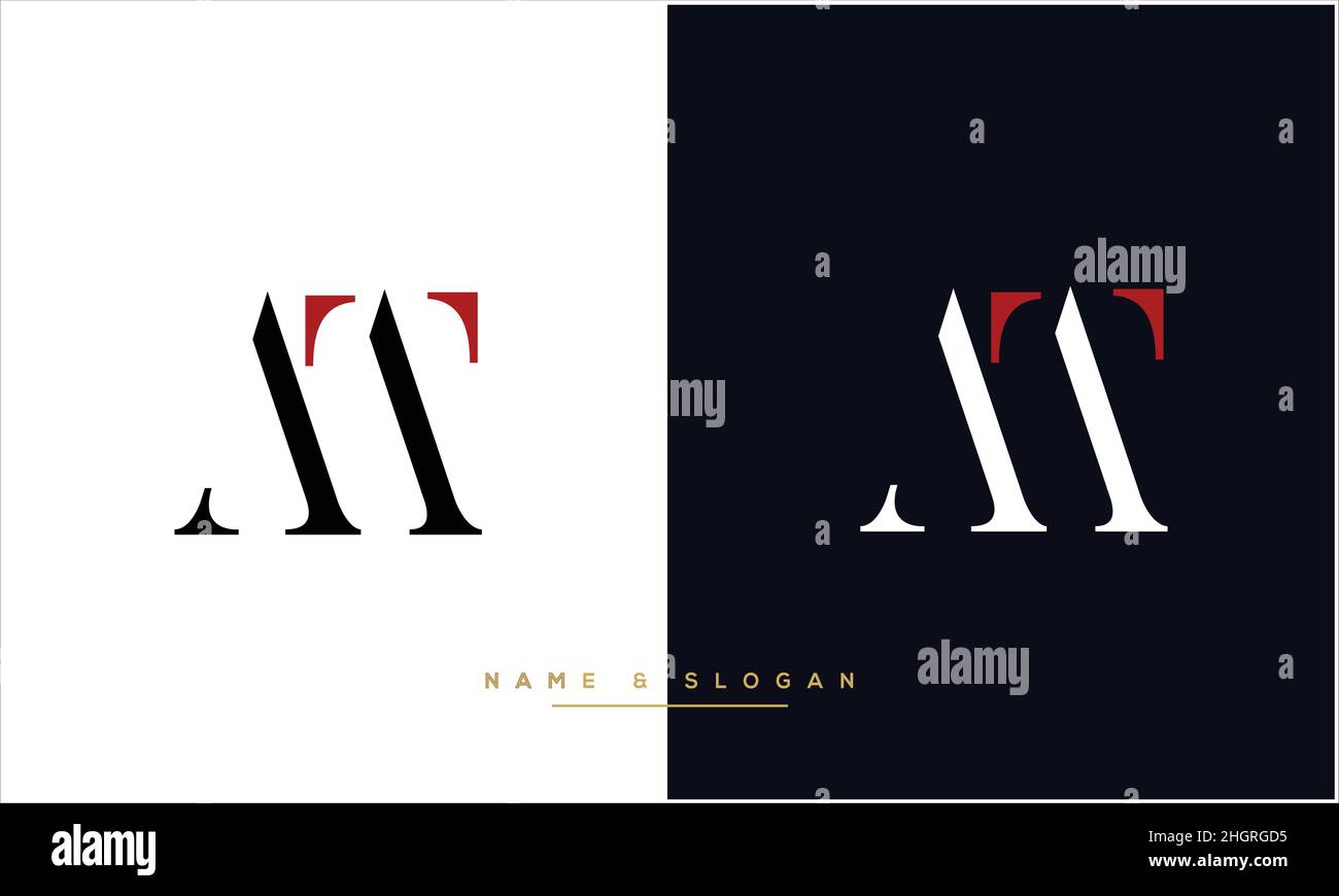 MT, TM Abstract Letters Logo monogram Stock Vector Image & Art - Alamy