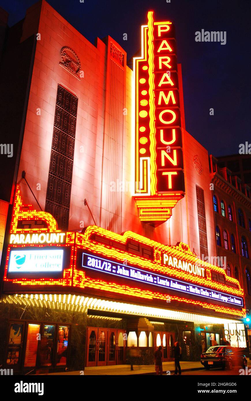 The Histoiric Paramount Theater in Boston Stock Photo