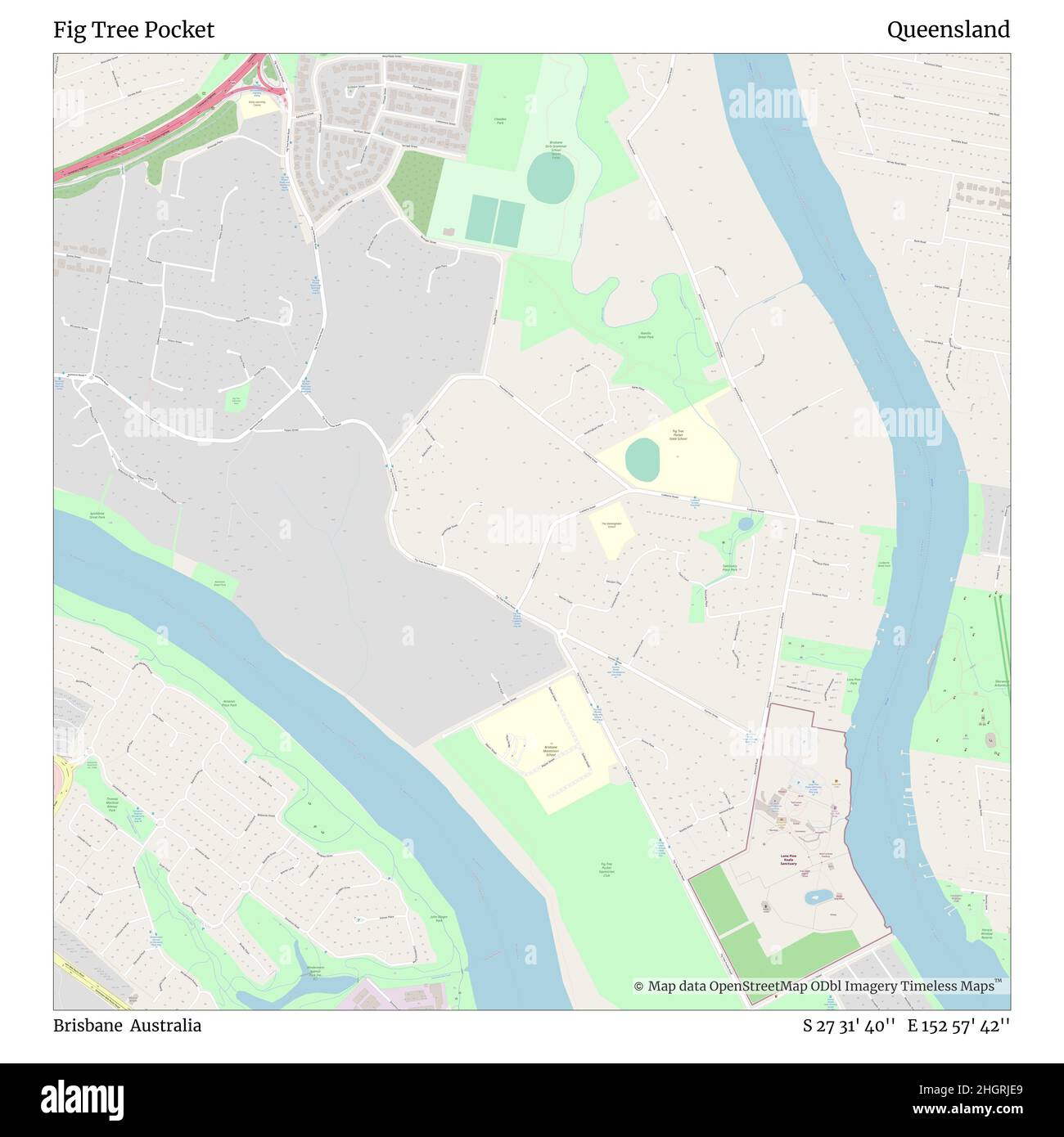 Fig Tree Pocket Map Fig Tree Pocket, Brisbane, Australia, Queensland, S 27 31' 40'', E 152 57'  42'', Map, Timeless Map Published In 2021. Travelers, Explorers And  Adventurers Like Florence Nightingale, David Livingstone, Ernest  Shackleton, Lewis
