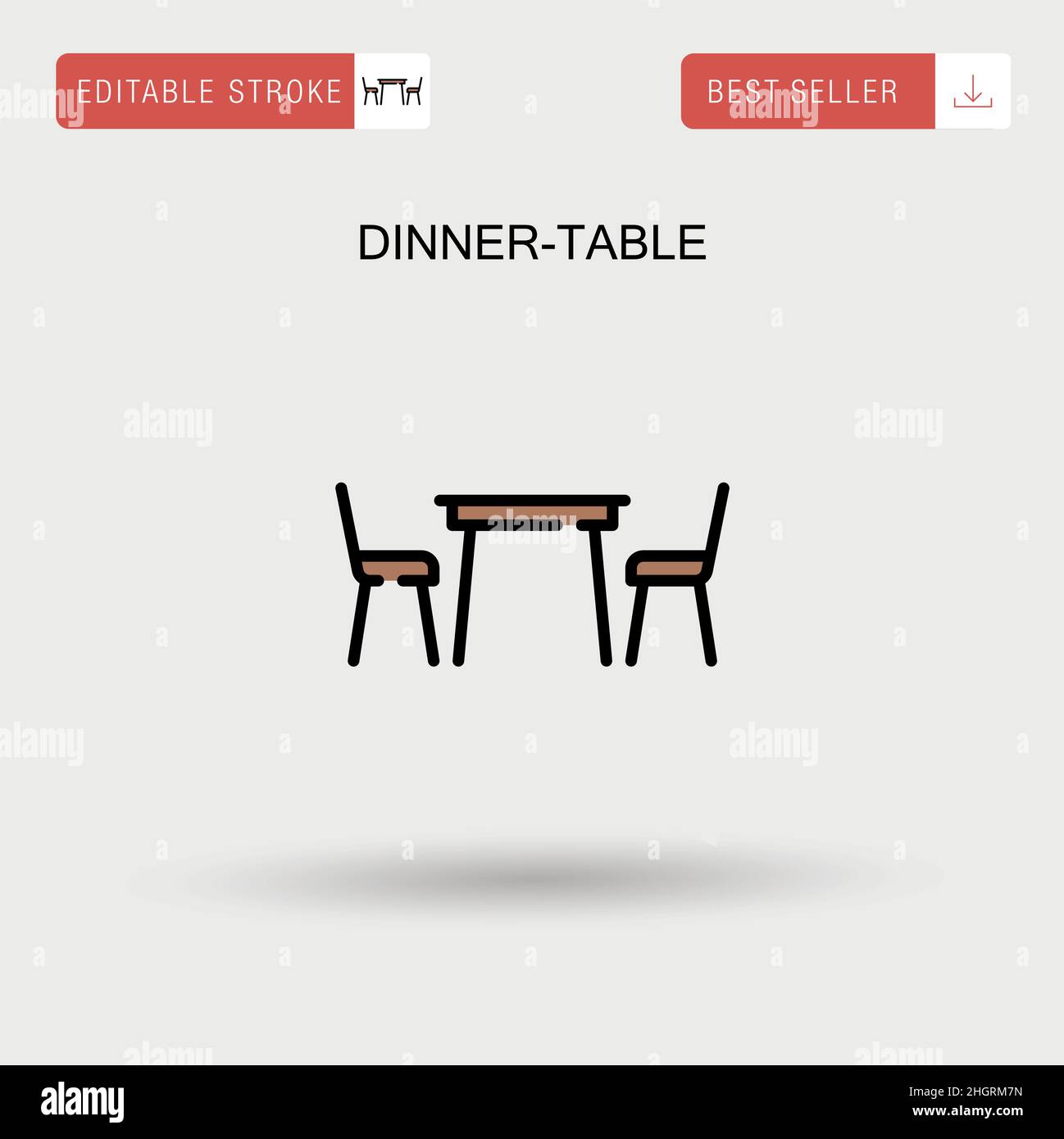 Dinner dining table top Stock Vector Images - Alamy