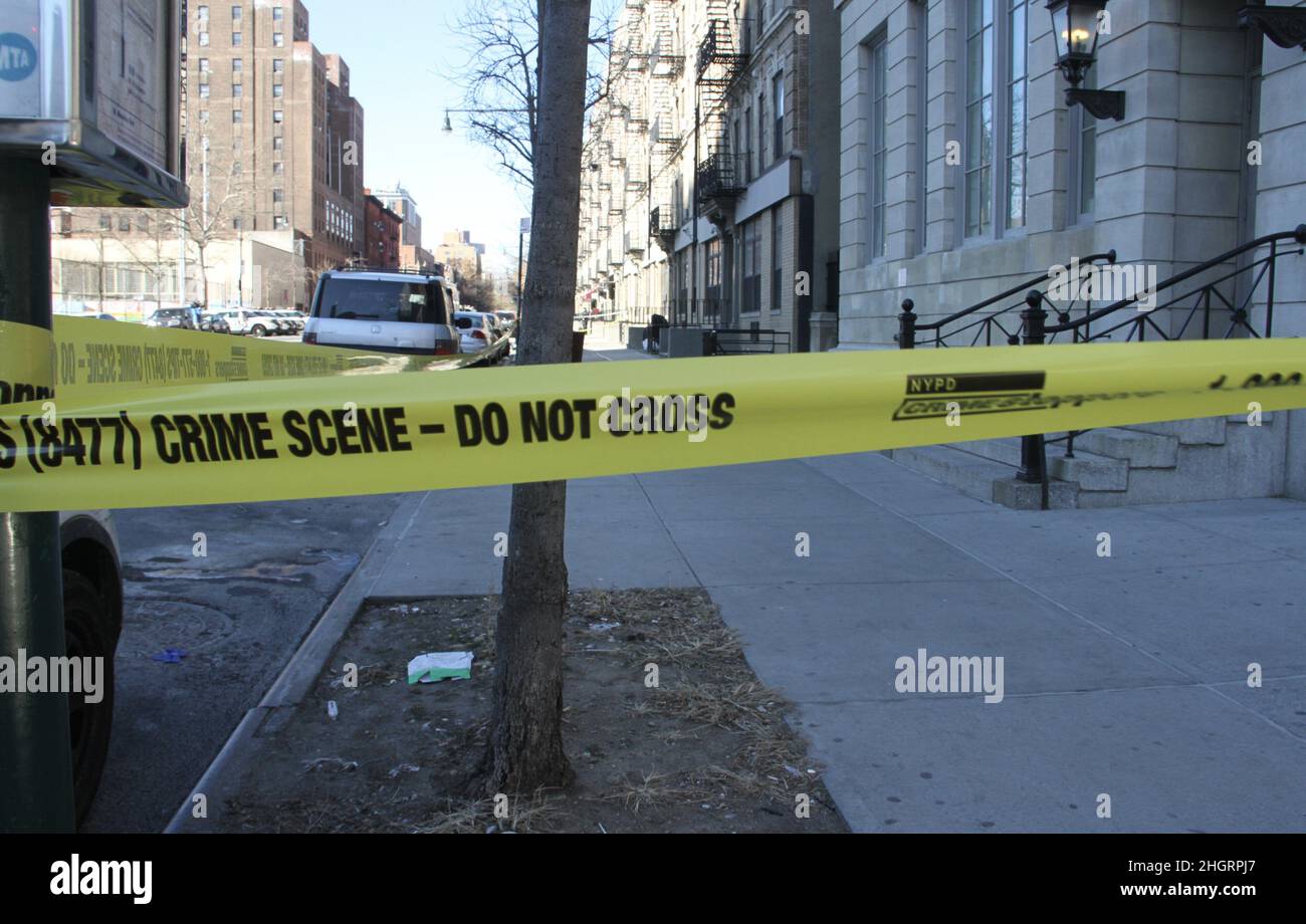 Harlem, USA. 22nd Jan, 2022. (NEW) Tragic shooting of 2 NYPD officers ...