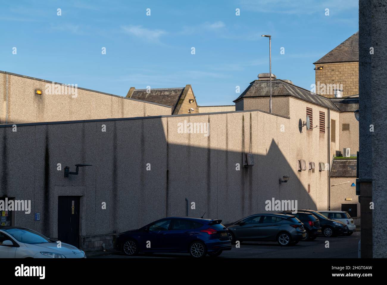 ELGIN, MORAY, SCOTLAND - 21 JANUARY 2022:- This is shadows created by a