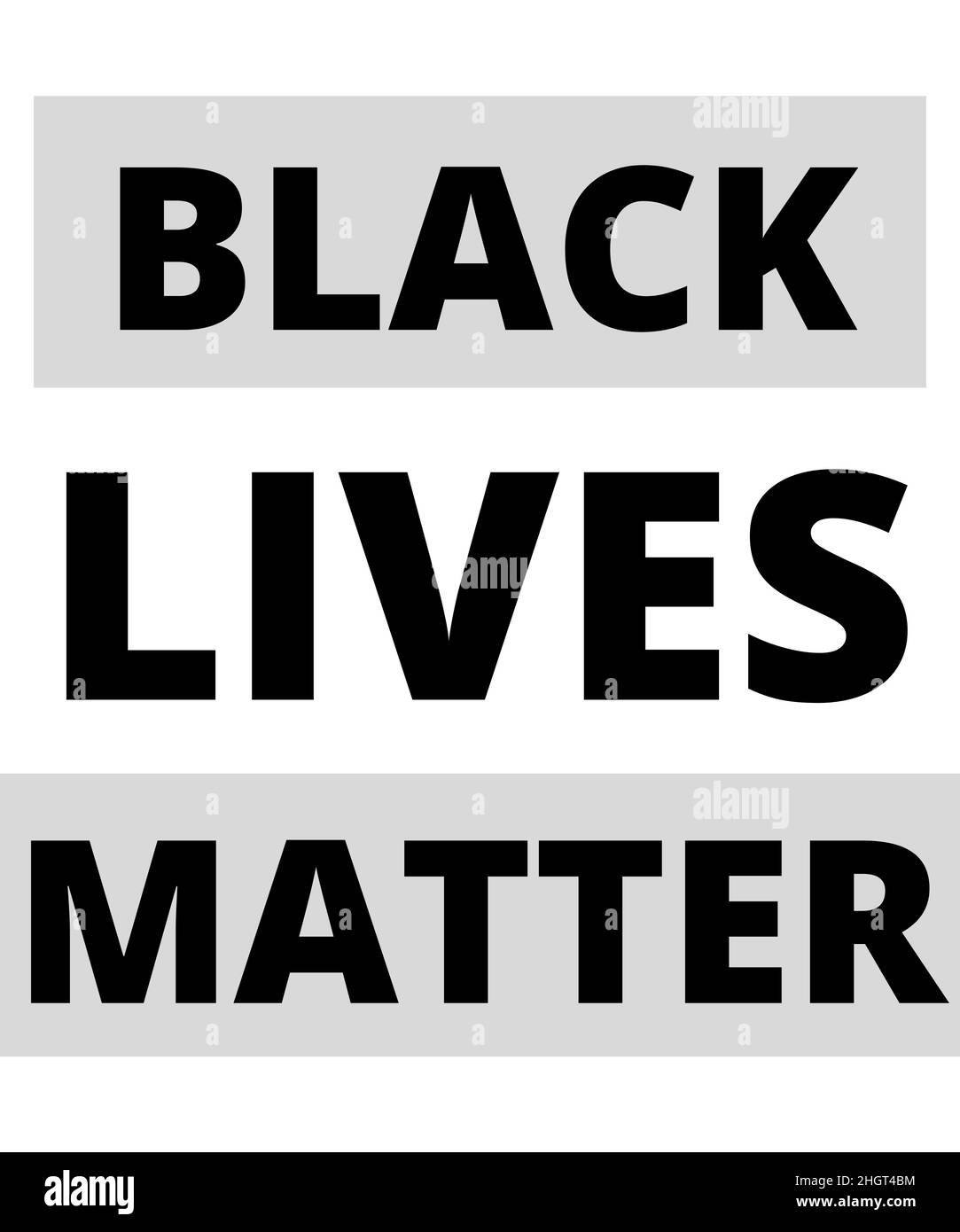 Black Lives Matter BLM Human Rights Black History. Stock Photo