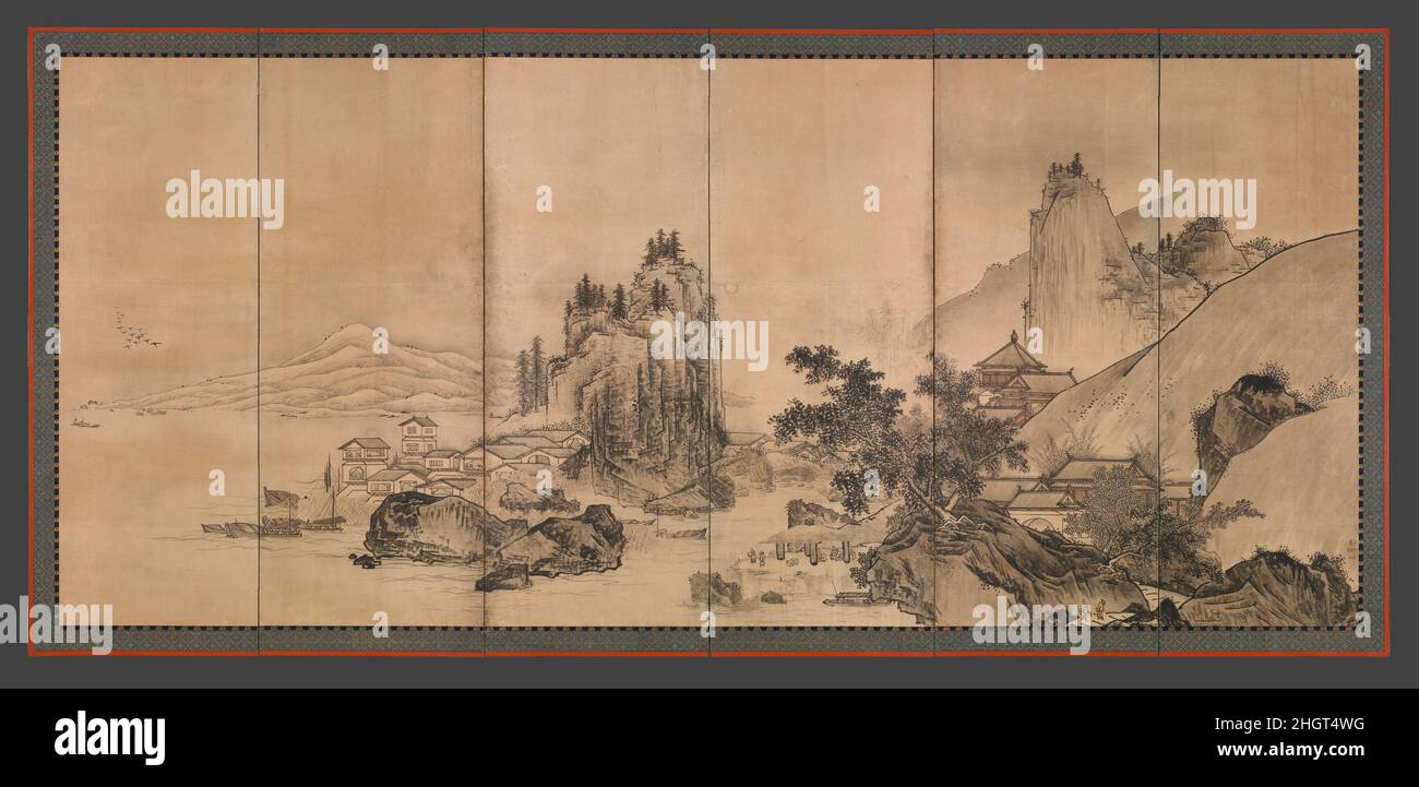 四季山水画 （瀟湘八景）, Landscape of the Four Seasons