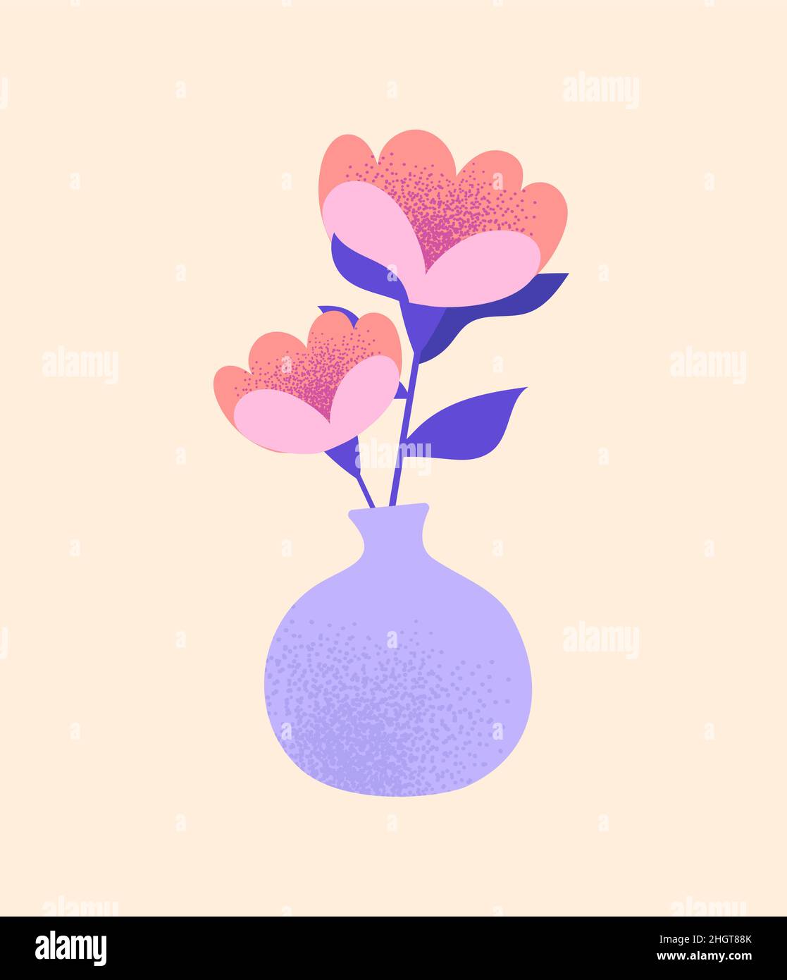 Beautiful Houseplant concept Stock Vector