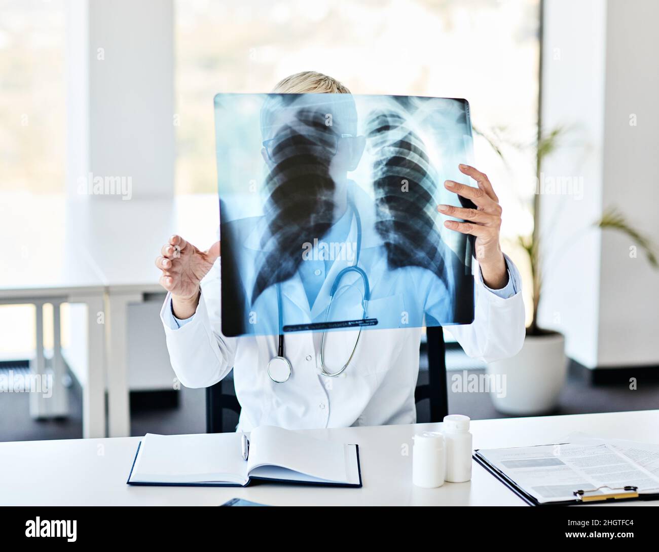 senior doctor x ray scan medicine health care hospital exam Stock Photo Alamy