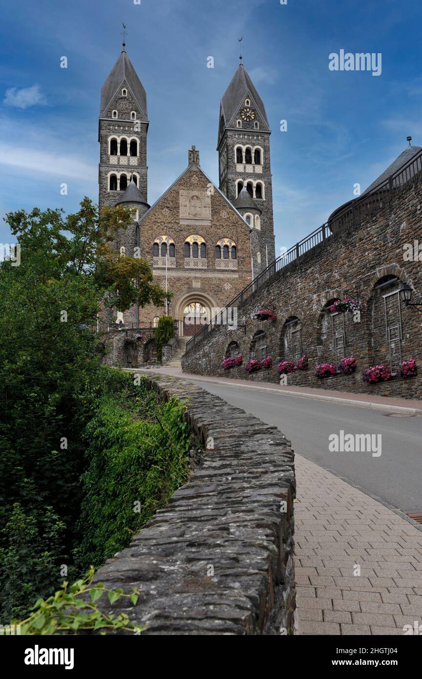 Church of Saints Cosmas & Damien, Clervaux ,Luxembourg Stock Photo