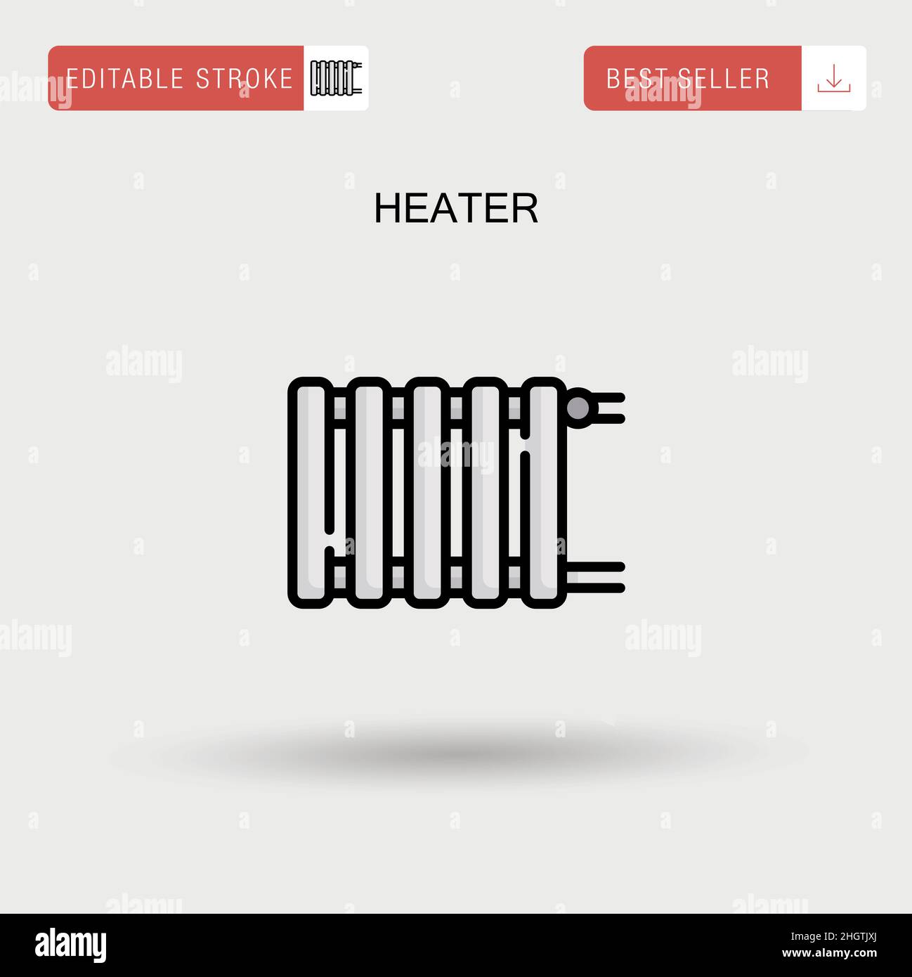 Heater Simple vector icon Stock Vector Image & Art Alamy