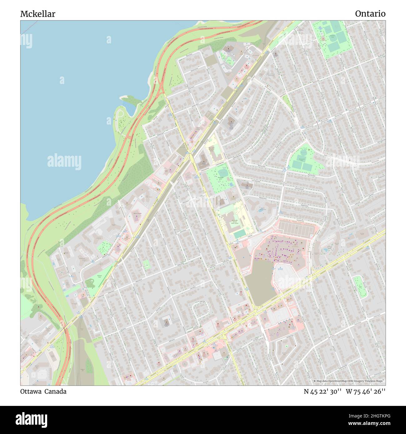 Mckellar ontario map Cut Out Stock Images & Pictures Alamy