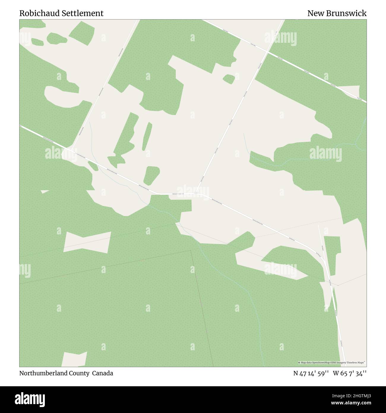 Robichaud Settlement, Northumberland County, Canada, New Brunswick, N 47 14' 59'', W 65 7' 34