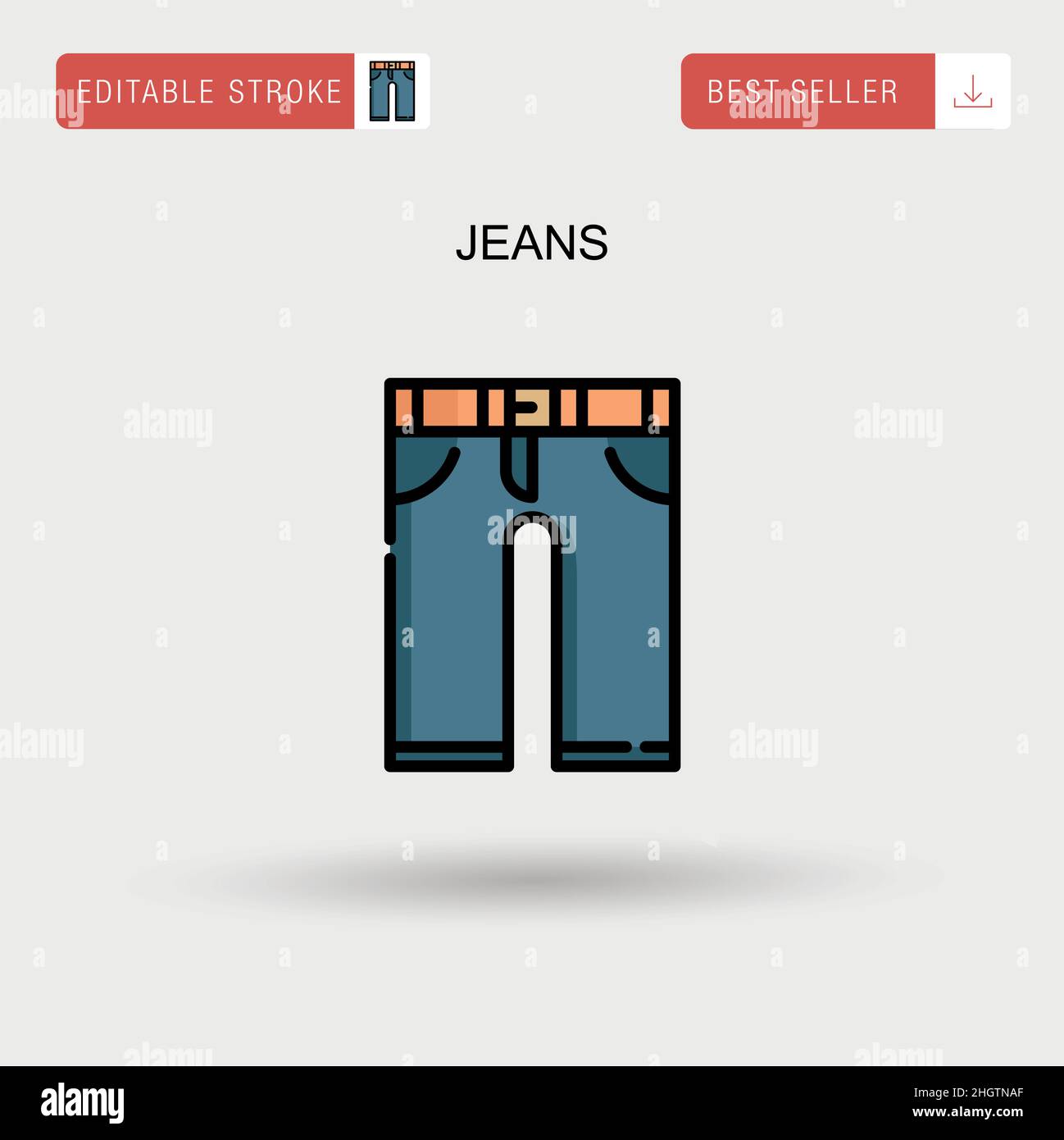 Blank jeans backdrop Stock Vector Images - Alamy