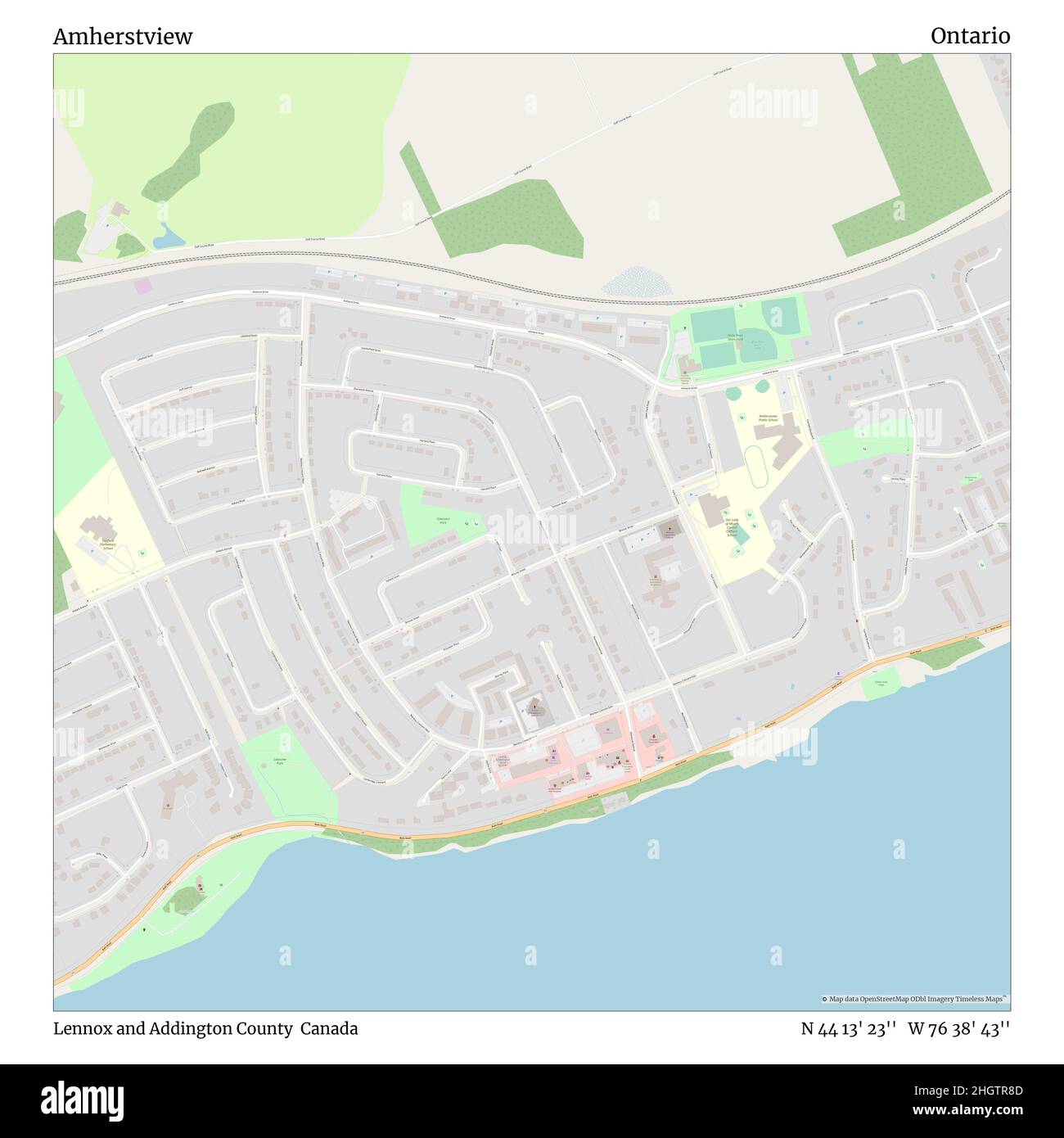 Amherstview Cut Out Stock Images Pictures Alamy   Amherstview Lennox And Addington County Canada Ontario N 44 13 23 W 76 38 43 Map Timeless Map Published In 2021 Travelers Explorers And Adventurers Like Florence Nightingale David Livingstone Ernest Shackleton Lewis And Clark And Sherlock Holmes Relied On Maps To Plan Travels To The Worlds Most Remote Corners Timeless Maps Is Mapping Most Locations On The Globe Showing The Achievement Of Great Dreams 2HGTR8D 