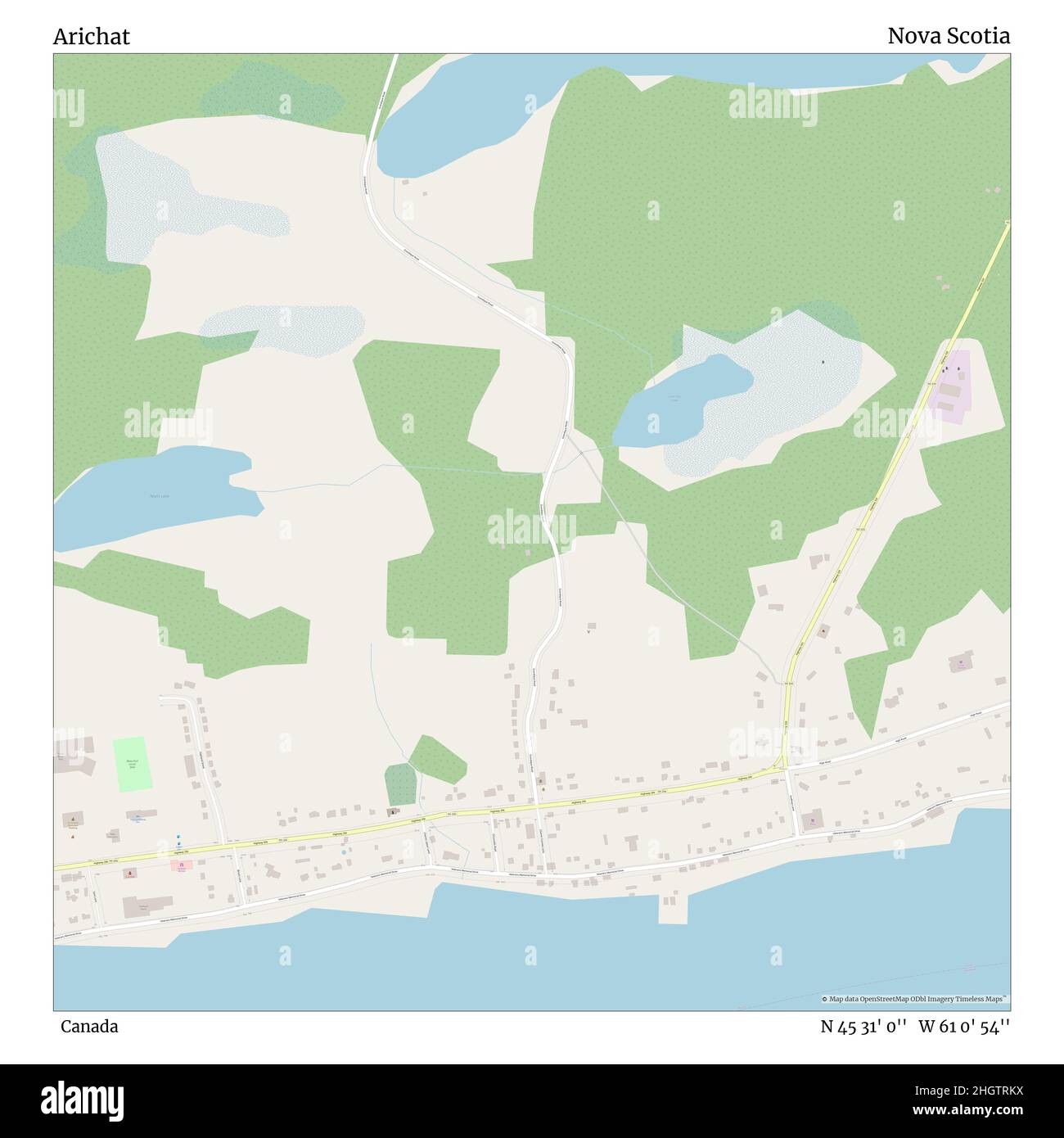 Arichat Nova Scotia Map Arichat High Resolution Stock Photography And Images - Alamy