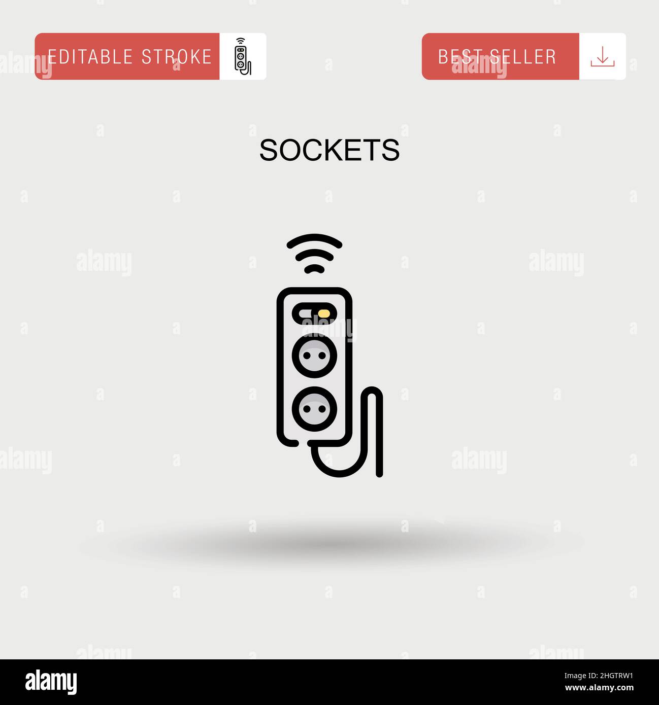 Sockets Simple vector icon Stock Vector Image & Art Alamy