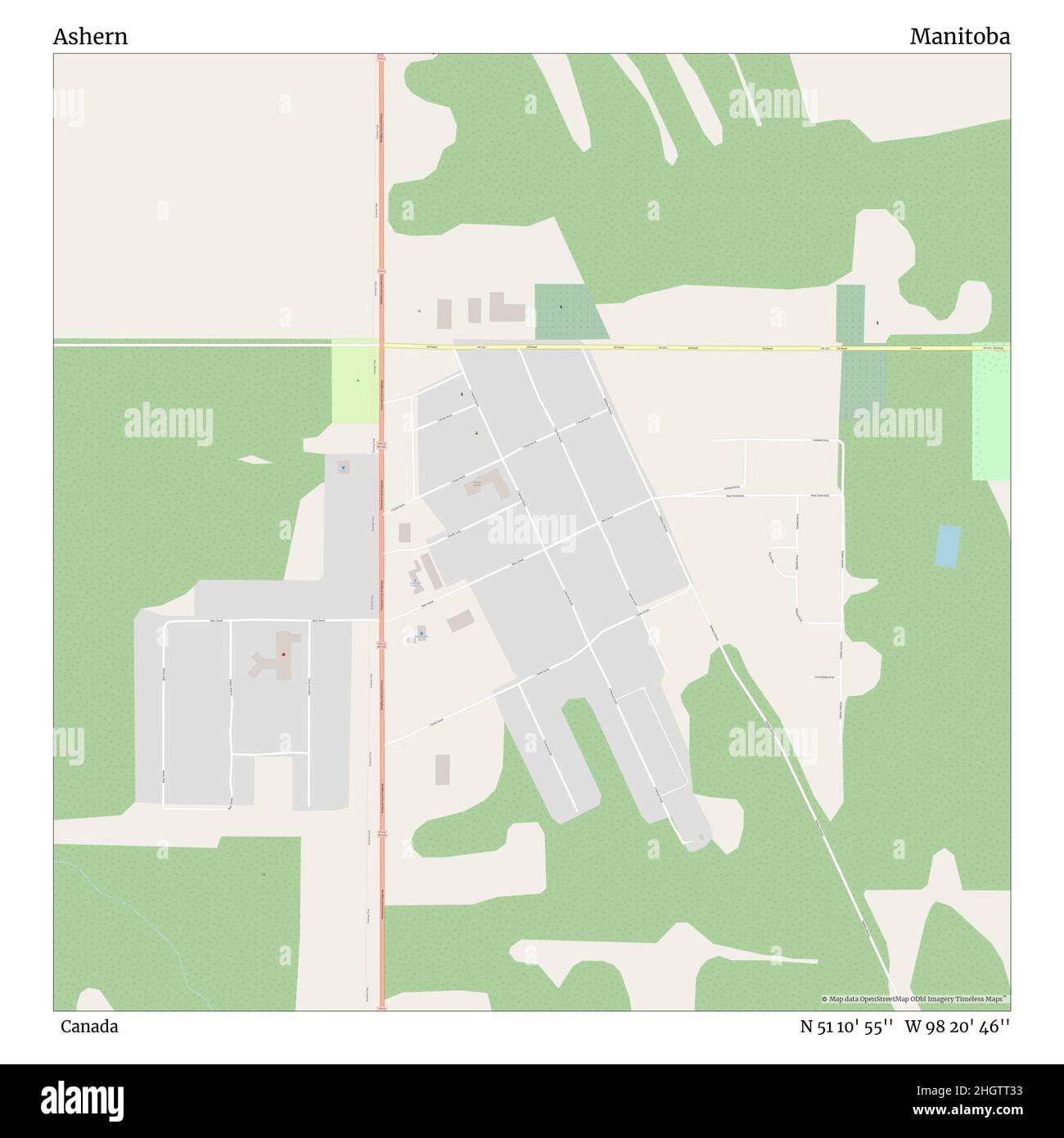 Ashern map Cut Out Stock Images & Pictures Alamy