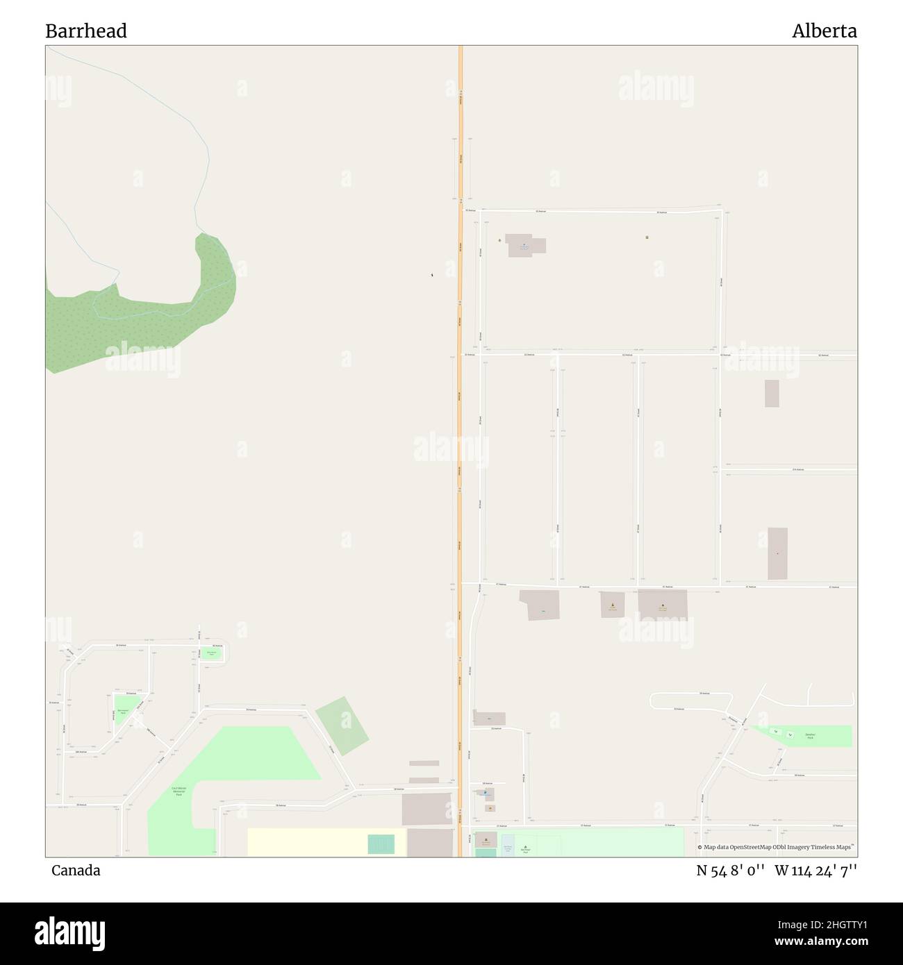 Barrhead, Canada, Alberta, N 54 8' 0'', W 114 24' 7'', map, Timeless