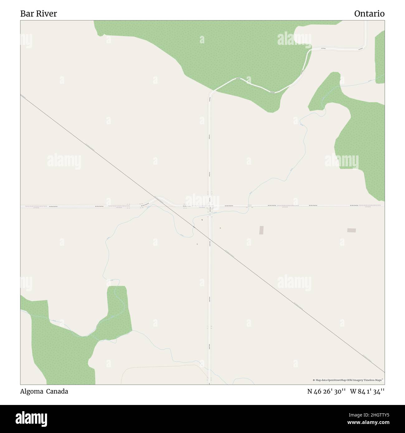 Map of algoma hires stock photography and images Alamy