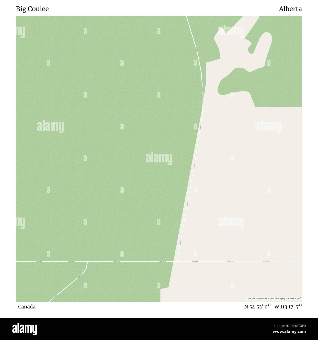 Map of coulee city Cut Out Stock Images & Pictures Alamy