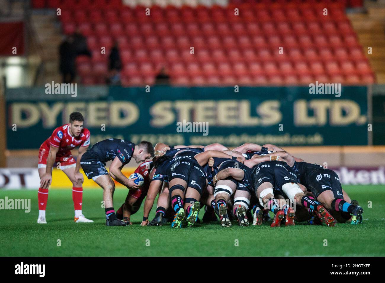 Llanelli, UK. 22 January, 2022. Bristol Bears replacement Andy Uren