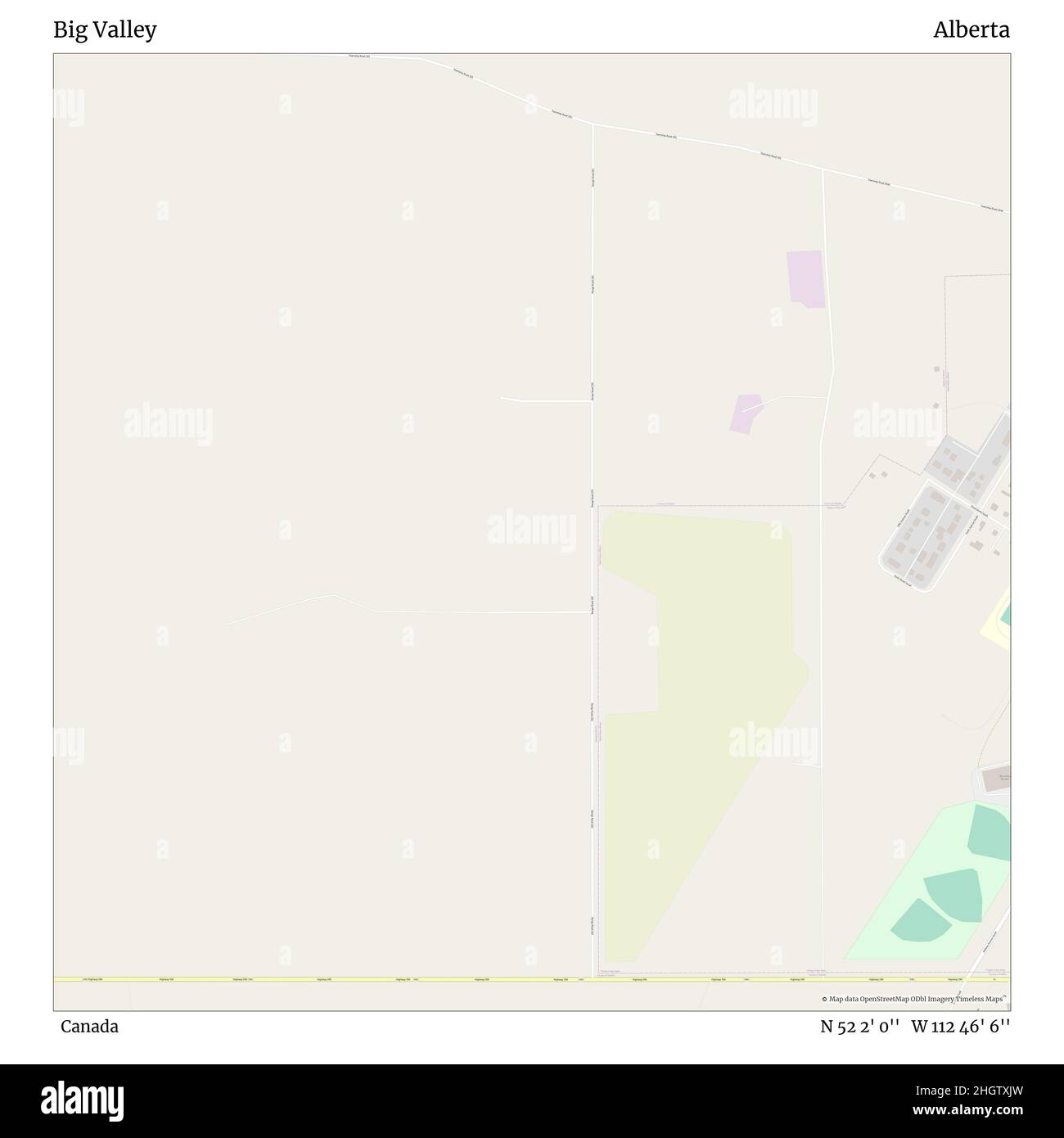 Map of big valley alberta Cut Out Stock Images & Pictures Alamy