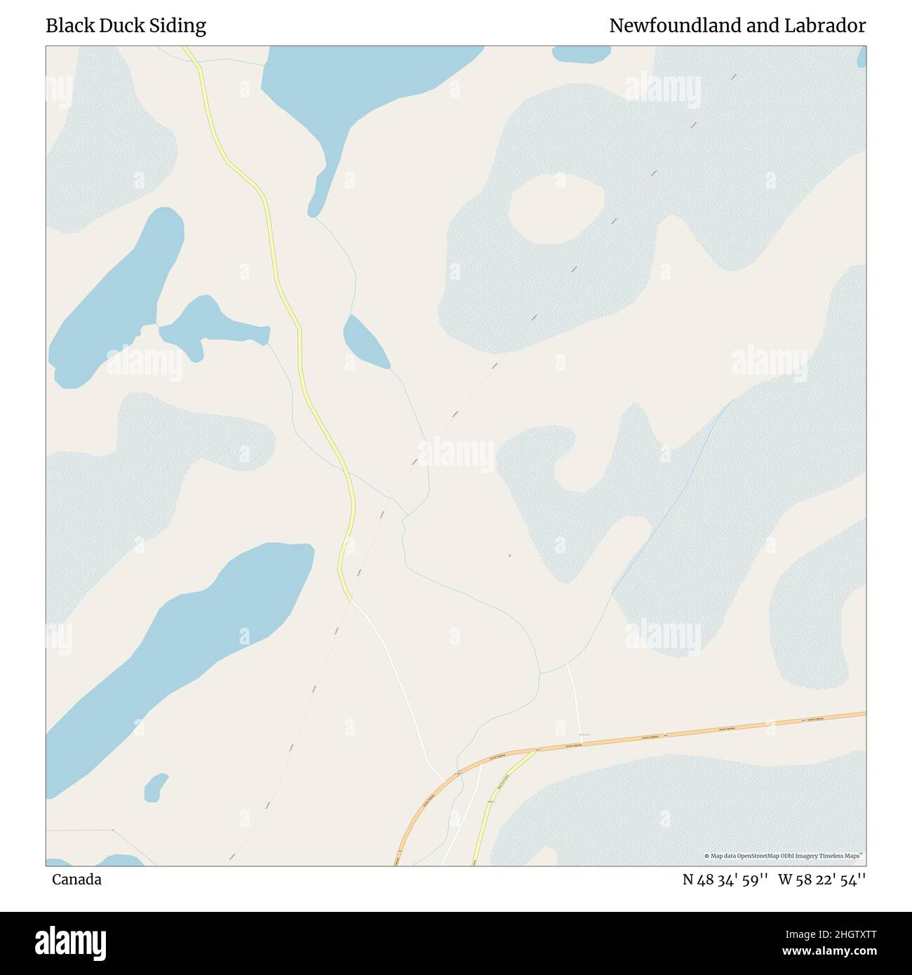 Black Duck Siding, Canada, Newfoundland and Labrador, N 48 34' 59'', W