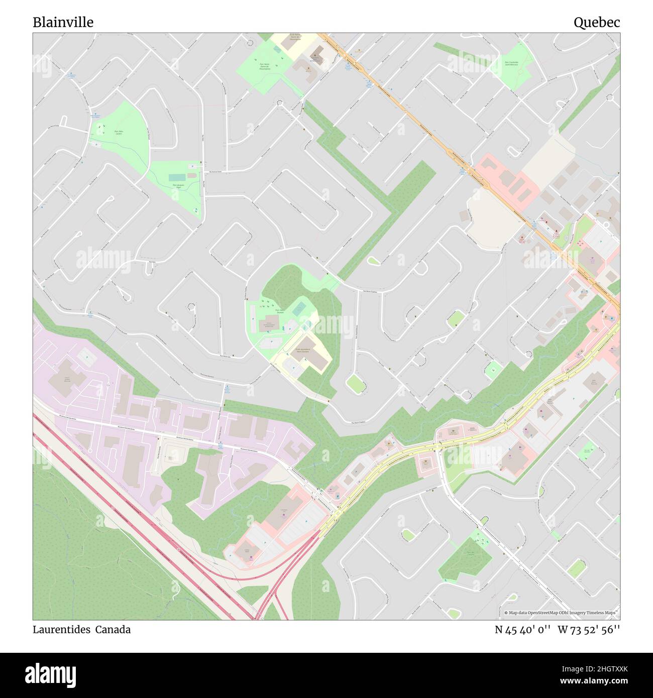 Blainville map Cut Out Stock Images & Pictures Alamy