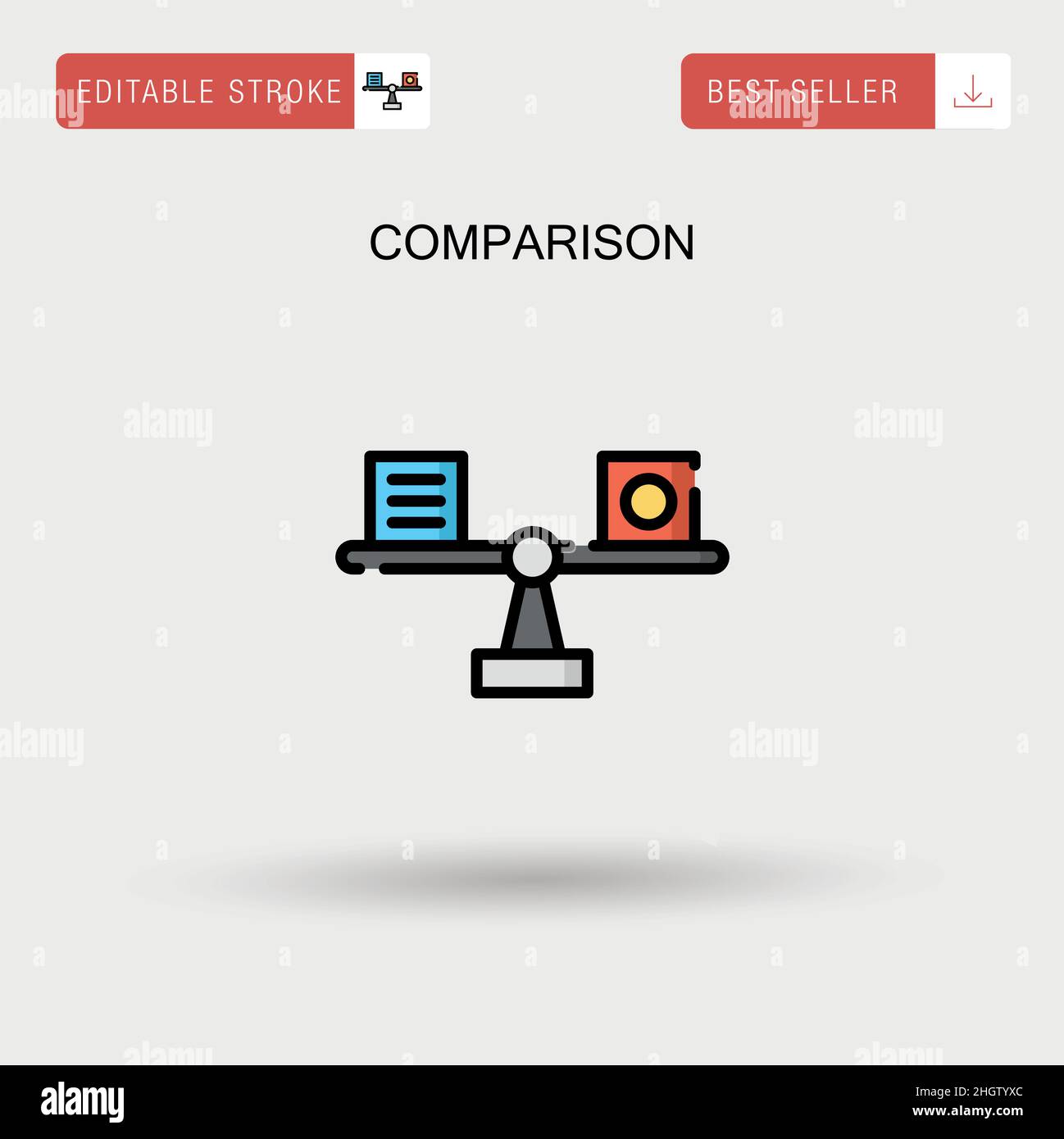Versus competition icon simple hi-res stock photography and images - Alamy