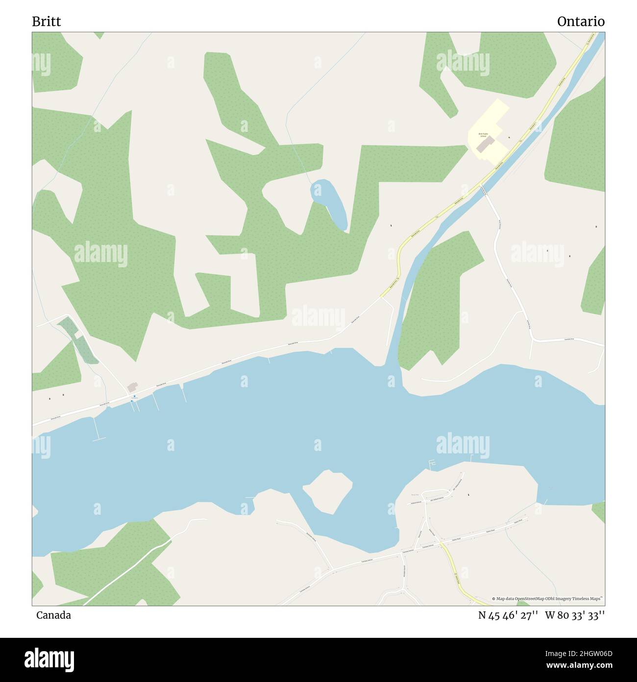 Map of britt Cut Out Stock Images & Pictures Alamy