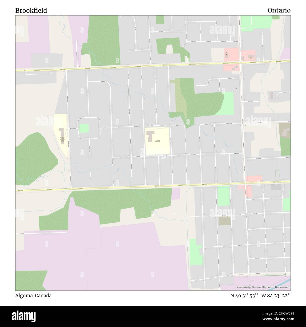 Map of algoma hires stock photography and images Alamy