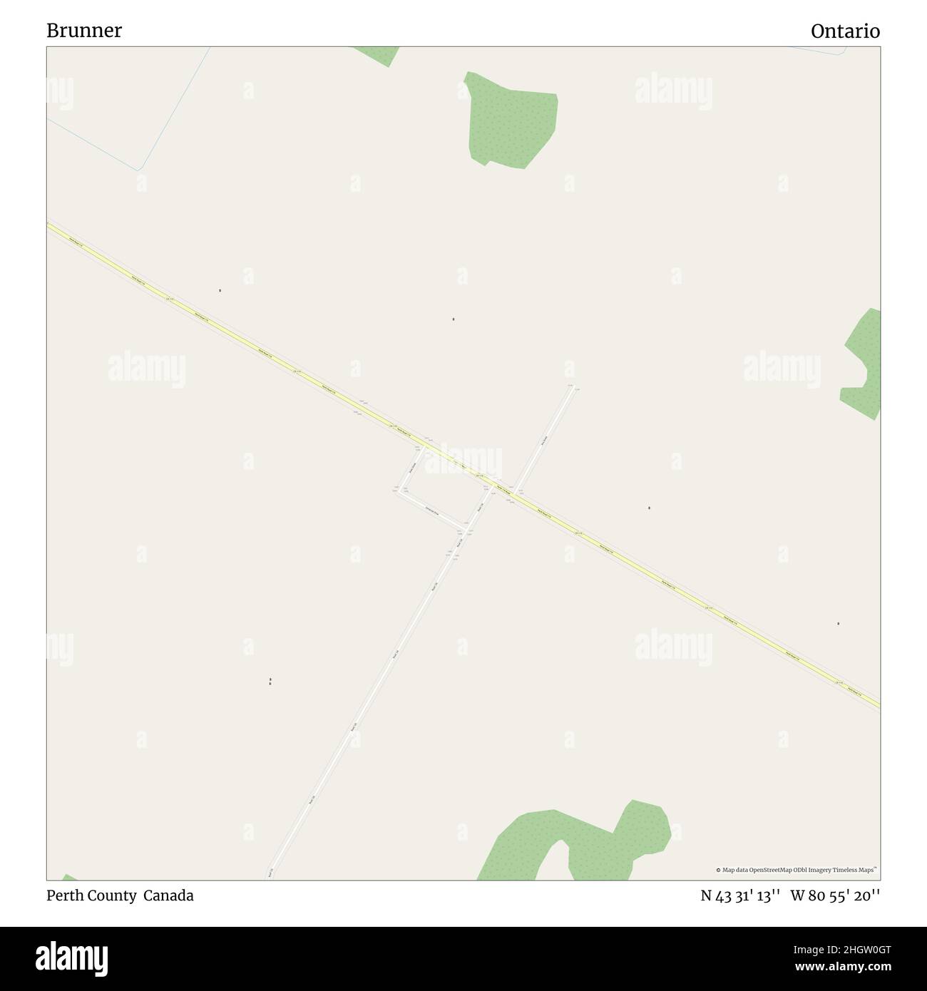 Brunner, Perth County, Canada, Ontario, N 43 31' 13'', W 80 55' 20