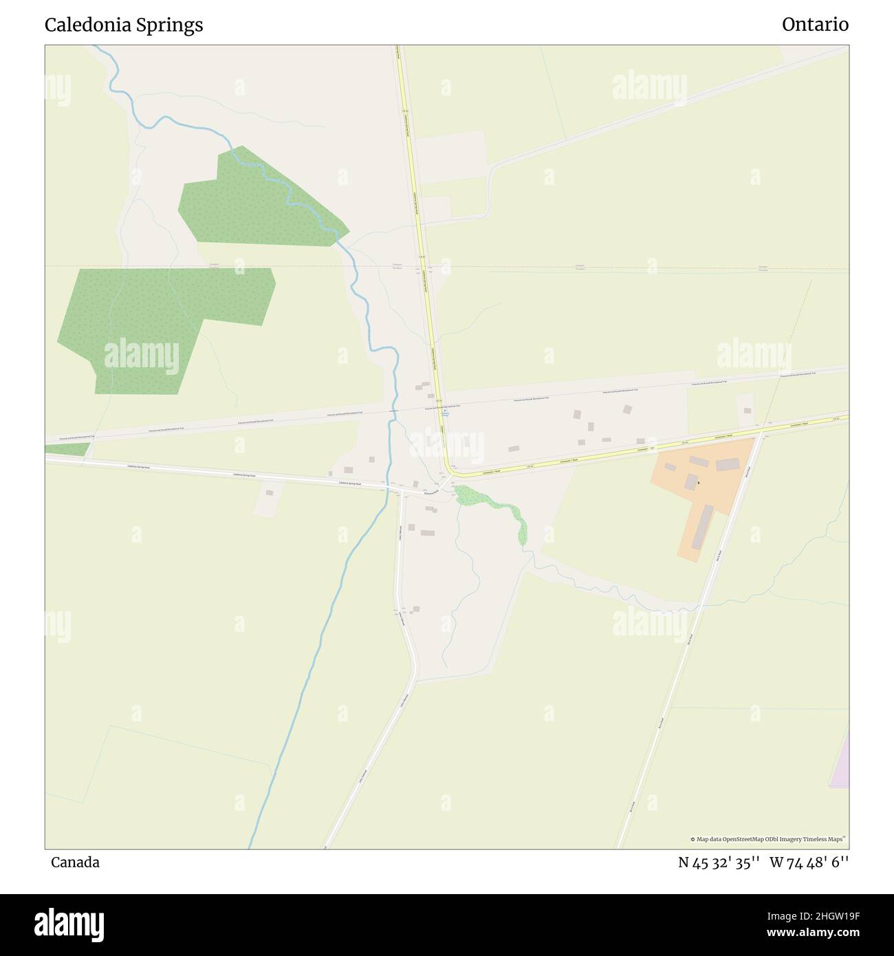 Caledonia ontario map hires stock photography and images Alamy