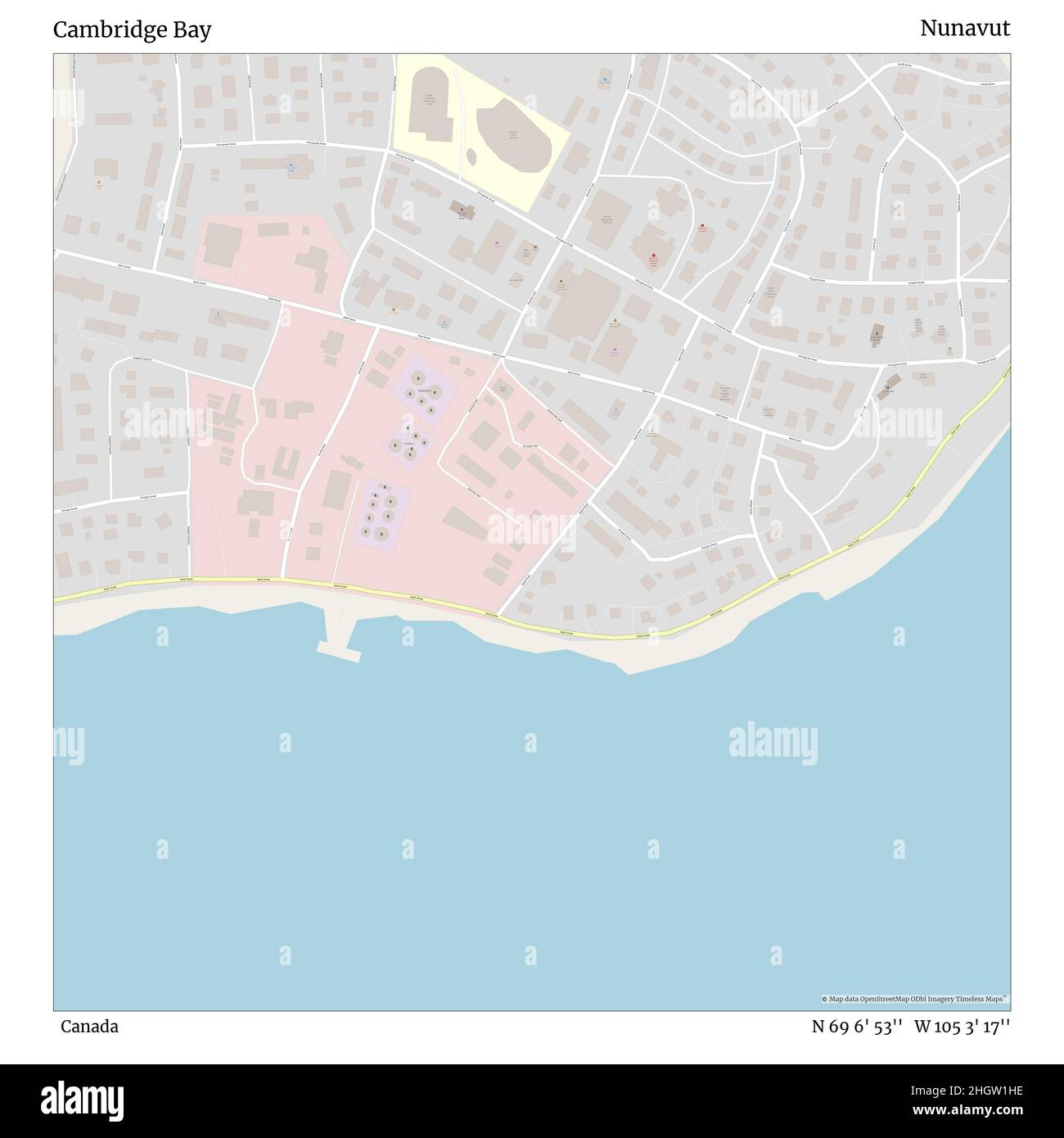 Canada cambridge bay map hires stock photography and images Alamy